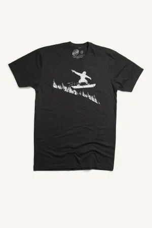 Snowboarder T-shirt (Mens) Classic Trend Look Unisex Core