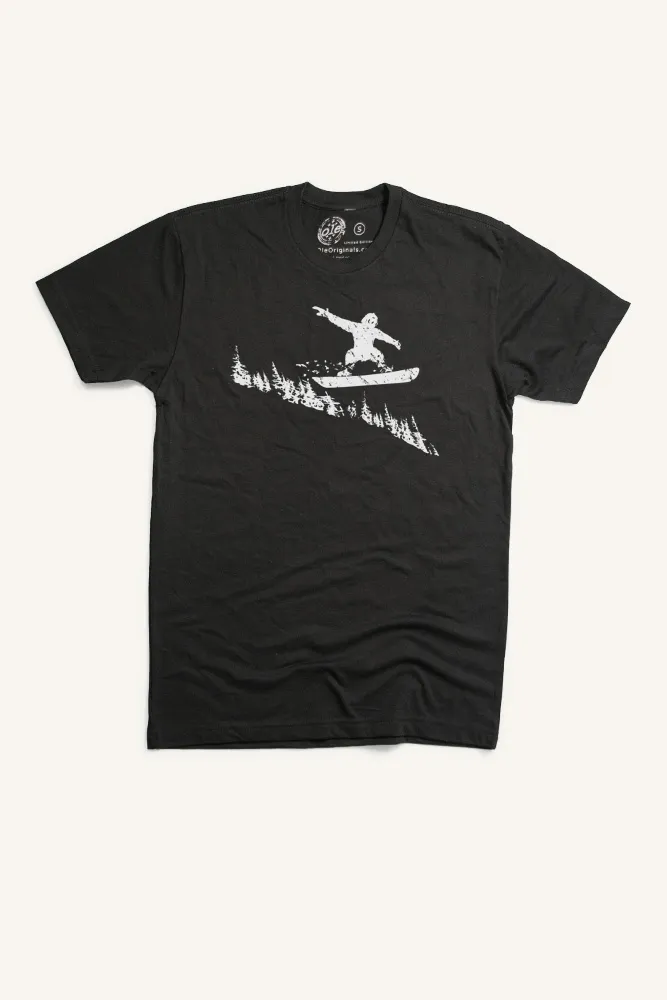 Snowboarder T-shirt (Mens) Classic Trend Look Unisex Core