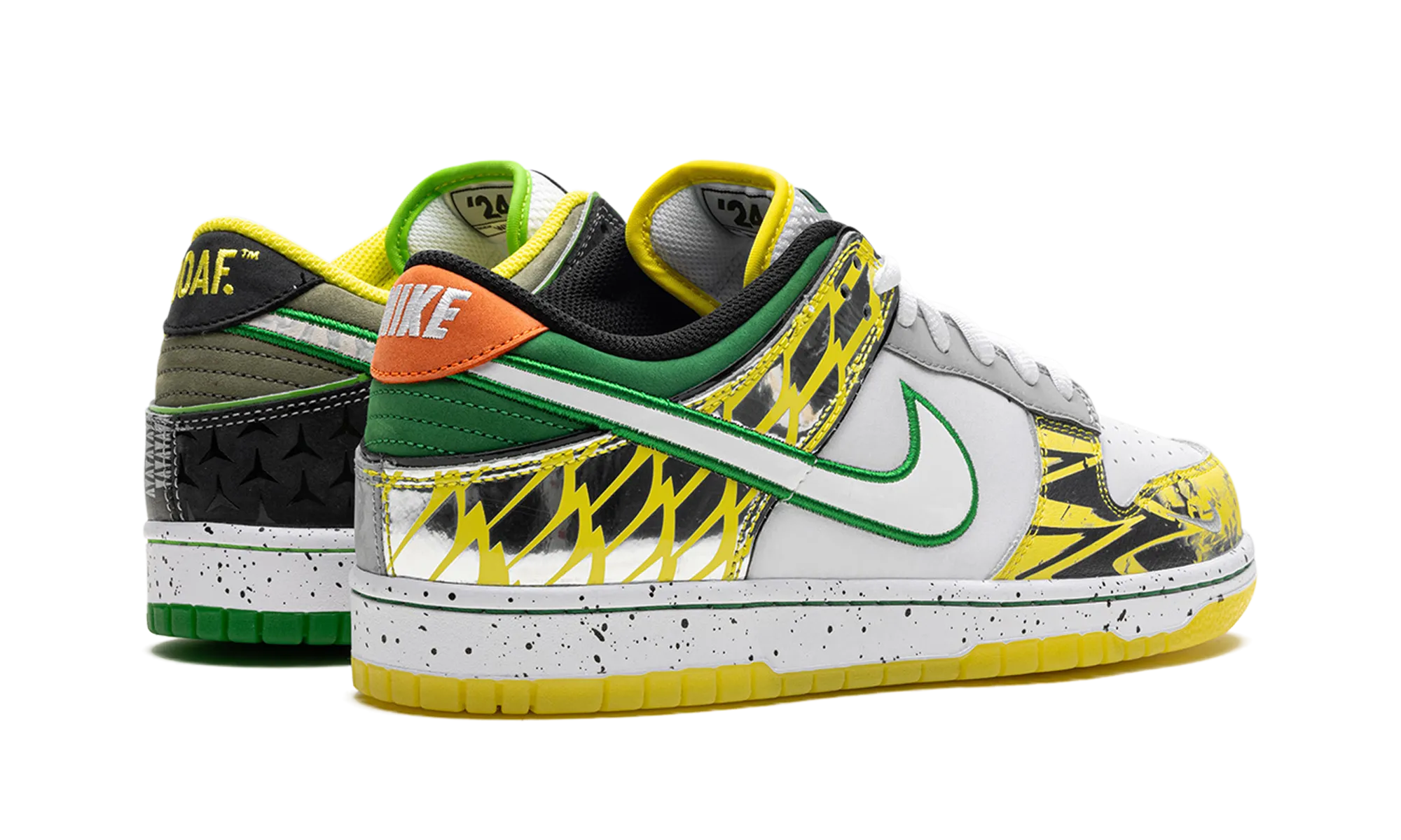 Jump Ready Skate Gear Ride Dunk Low "What the Duck Away University of Oregon PE"