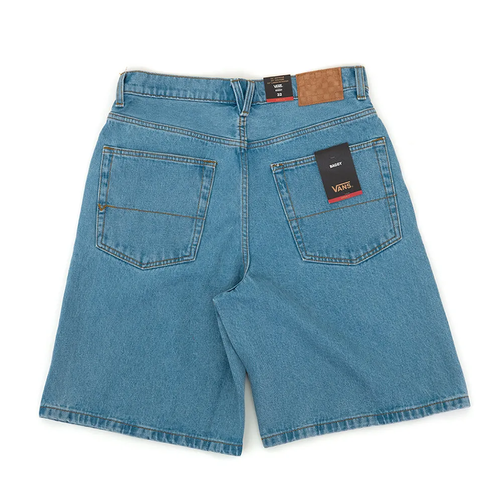 Check-5 Baggy Denim Shorts (Stone Wash / Blue) (S) VBU Chic Comfort