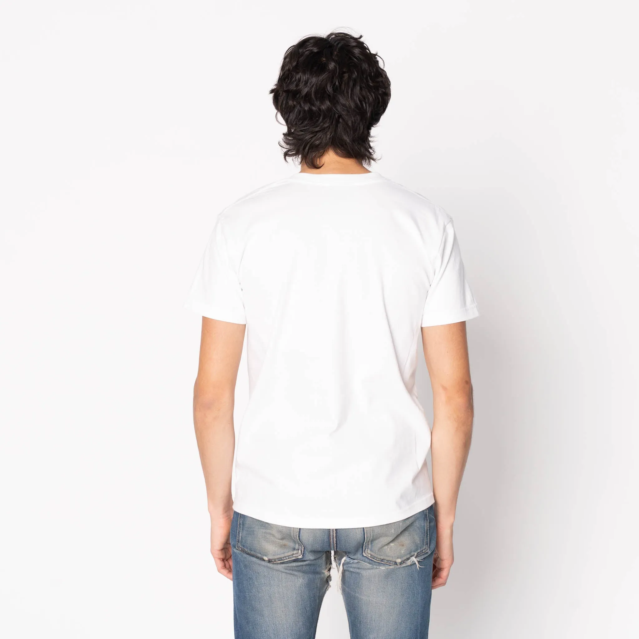 Pocket Tee - White - Printed Autumn - Navy Airflow Ventilation Design Breathable Comfort