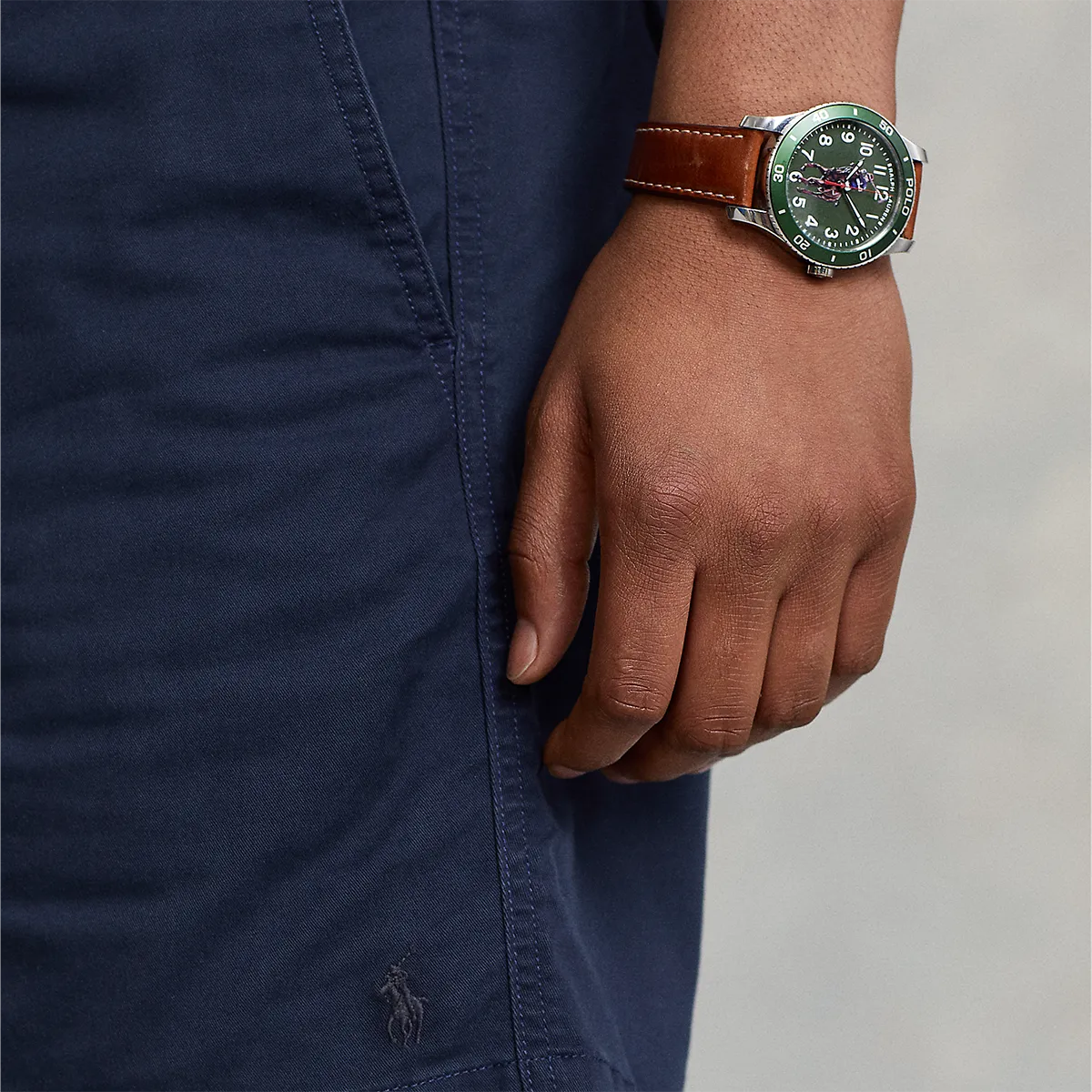 Ralph Lauren - Prepster Stretch Chino Short in Navy Breathable Stretch Flexible Stretch Waist