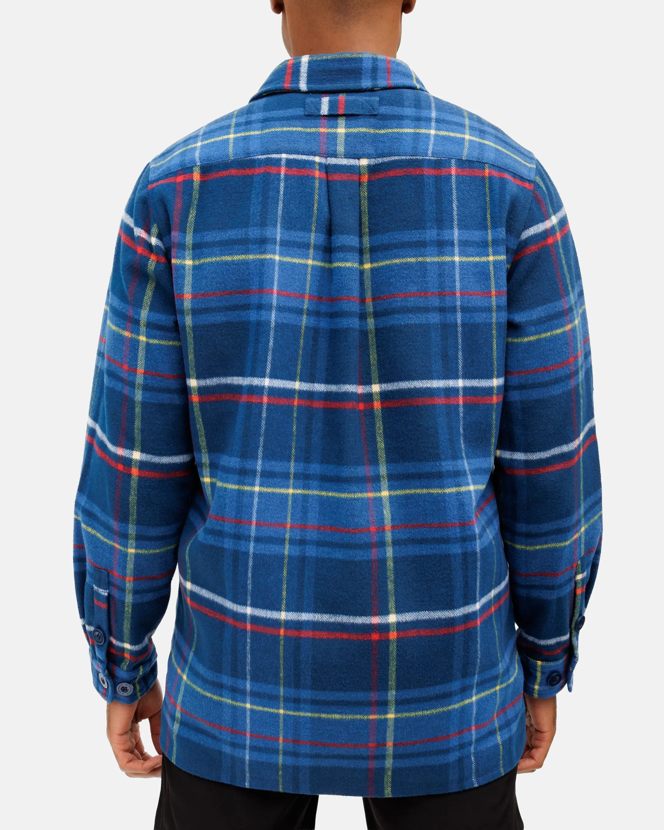 Convertible 2 In 1 Function Eco Friendly Dye Process Cocky Rooster Men's Heavyweight Flannel Overshirt