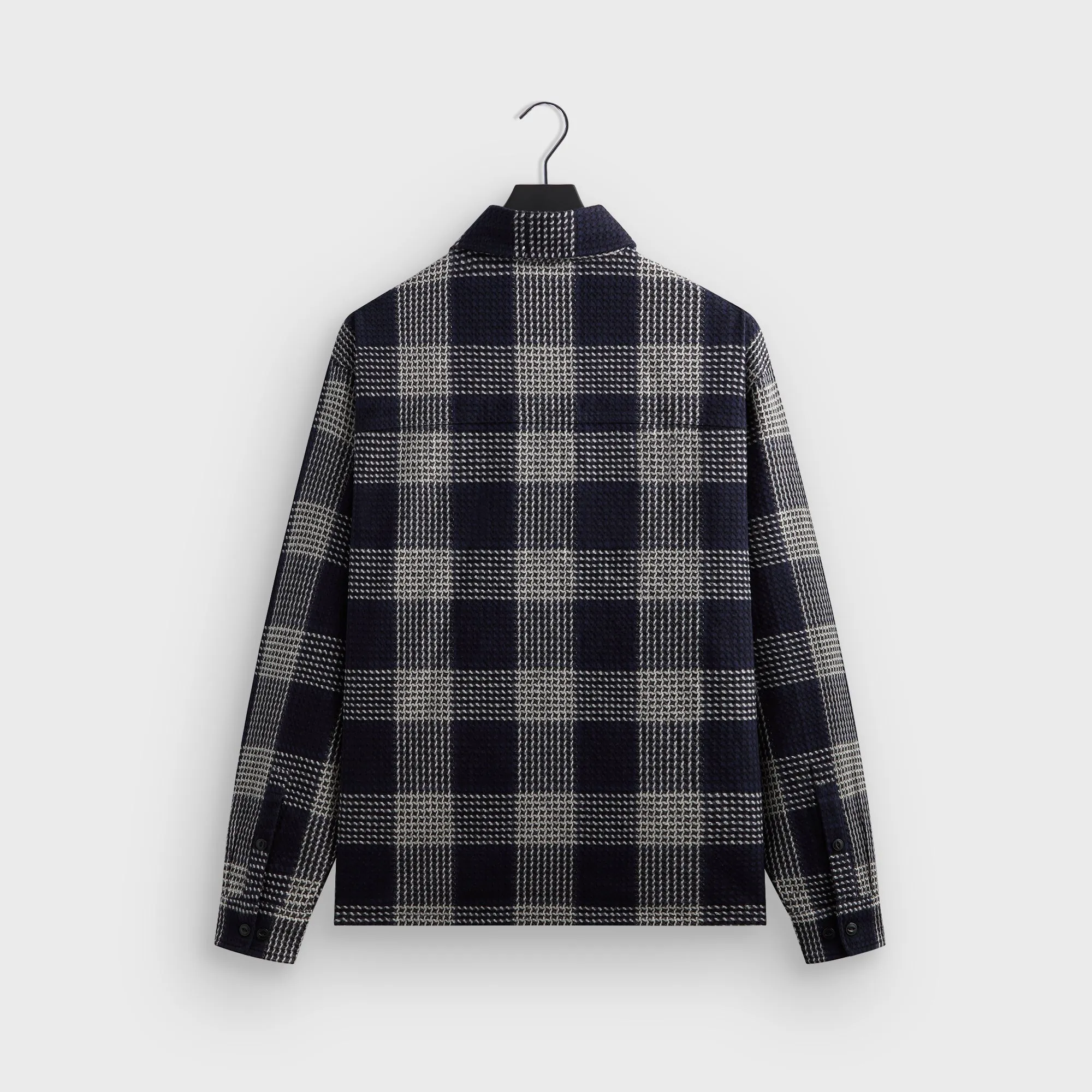 On The Go Layer ErgonomicFit Kith Textured Plaid Deon Shirt - Nocturnal