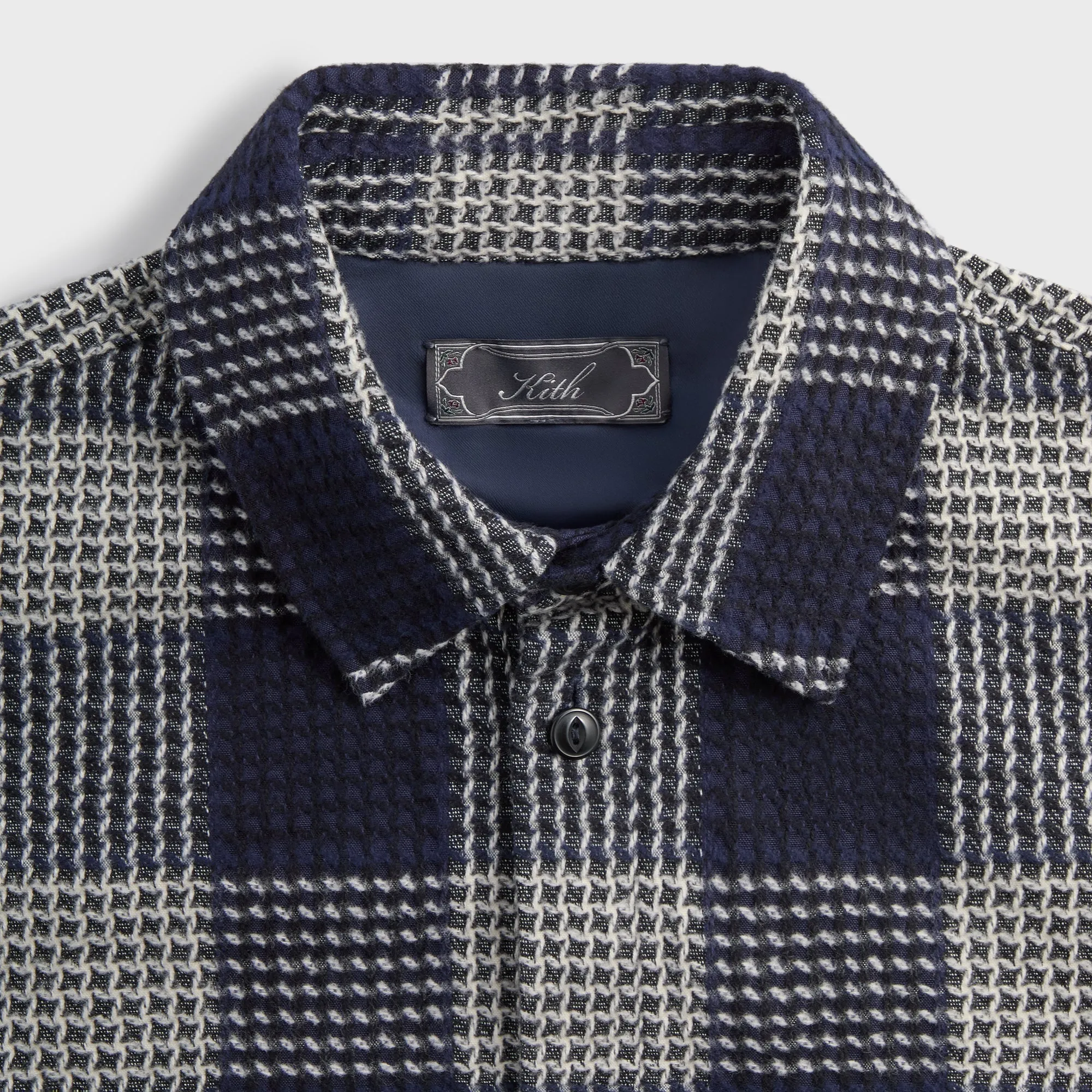Kith Textured Plaid Deon Shirt - Nocturnal Airy Cloth