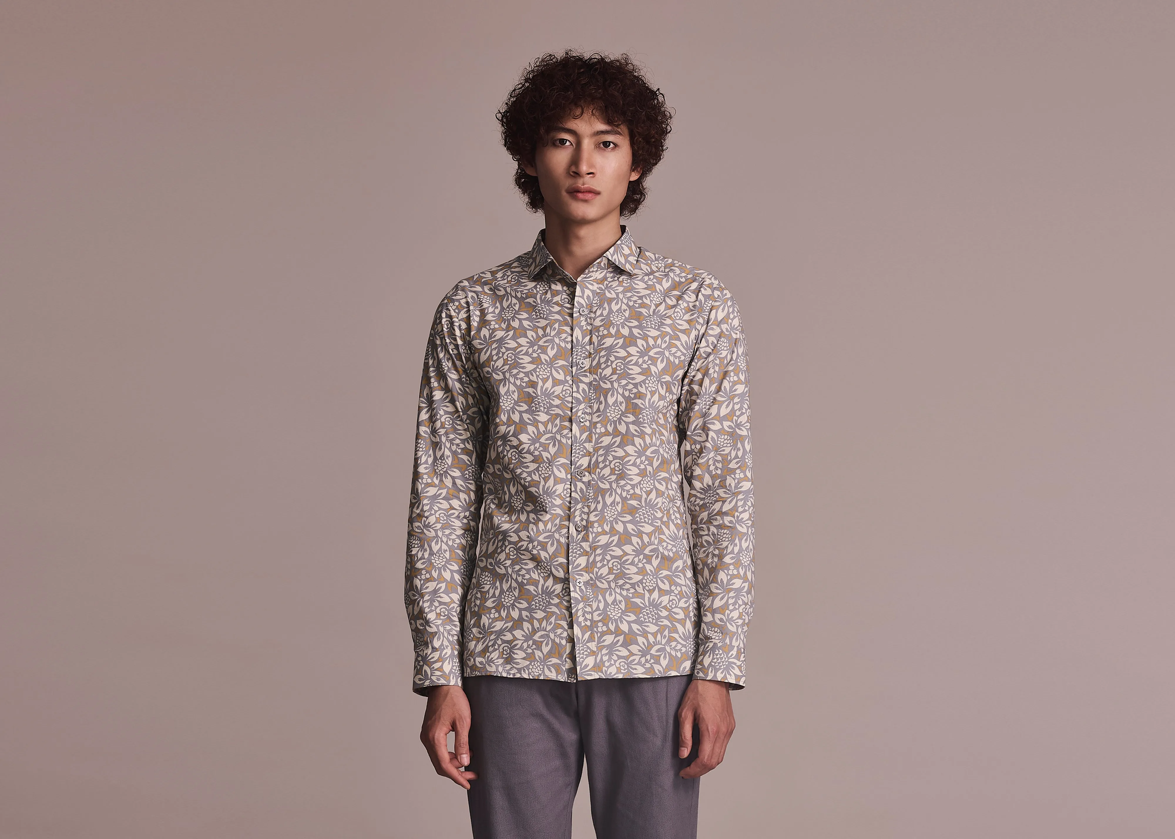 Hidden Button Placket BANYAN - TUTTI FRUTTI DENIM