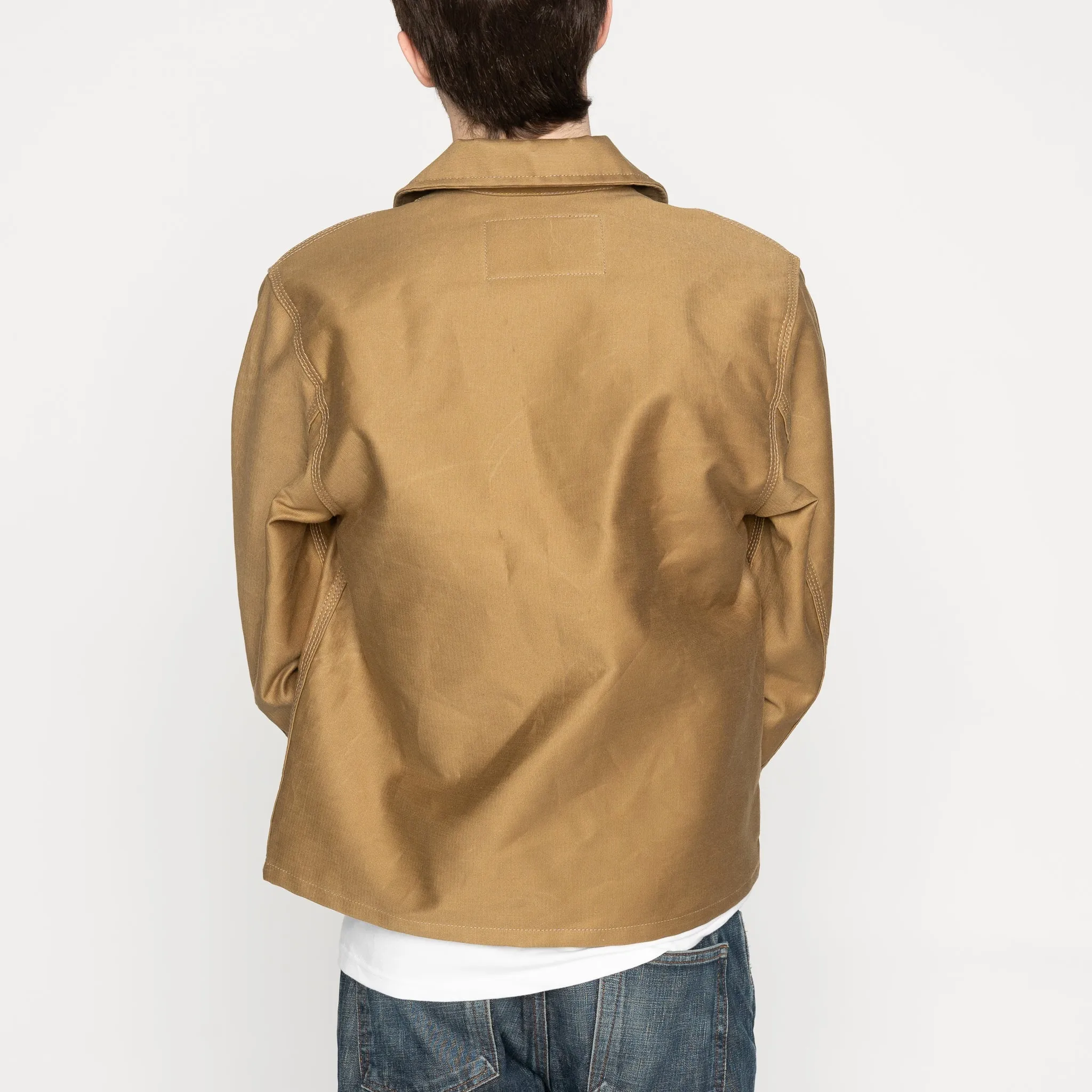 Abrasion Proof Edging Zip Jacket - Brushed Jungle Cloth - Tan