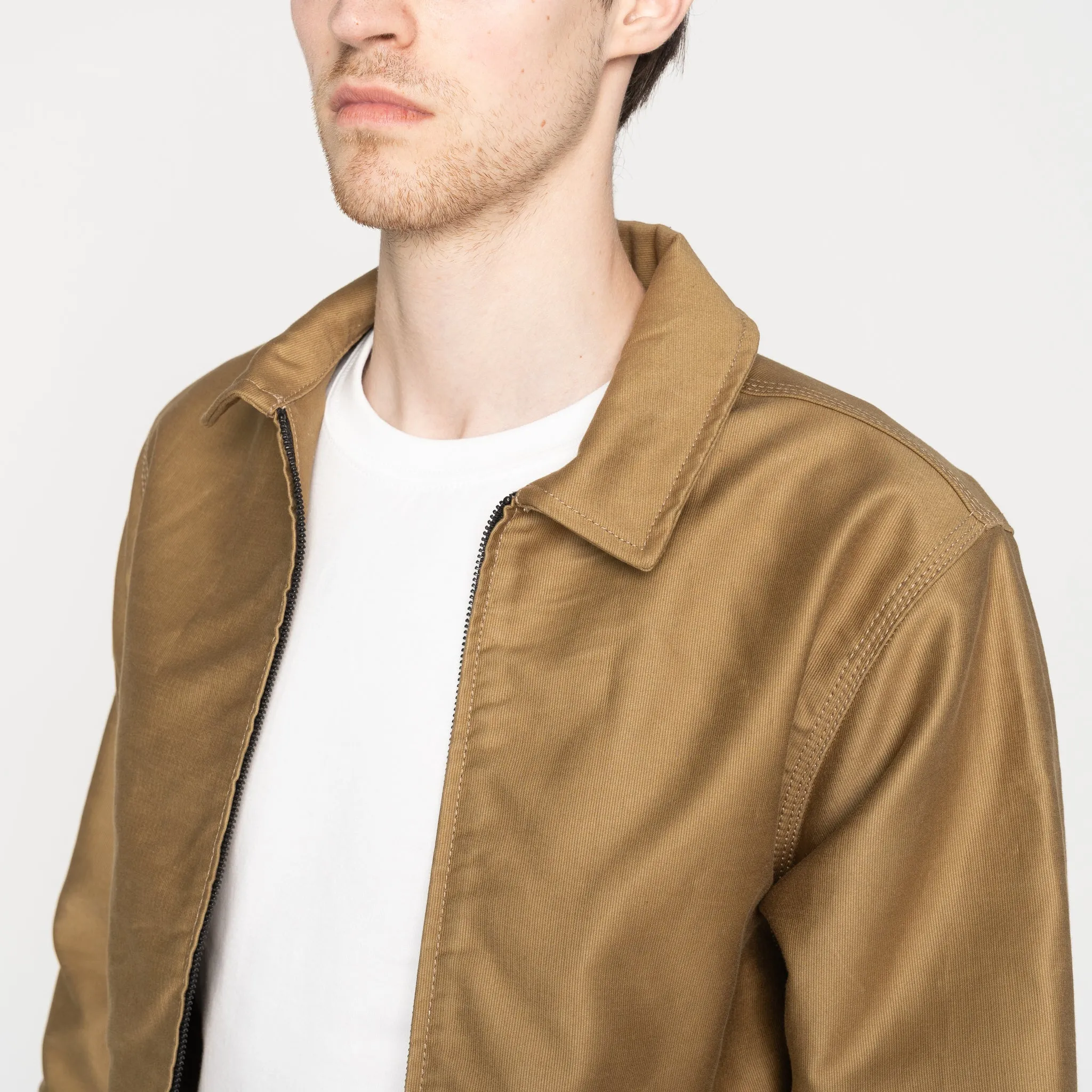 Zip Jacket - Brushed Jungle Cloth - Tan Interchangeable Liners