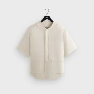 Comfortable Fabric Comfort Fit Design Kith Washed Denim Willis Baseball Shirt - Sandrift