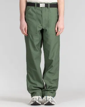 Clean Silhouette Stan Ray Made In USA OG Loose Fatigue Pants - Olive Sateen