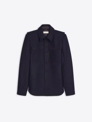 Constructed wool overshirt Graduation Attire