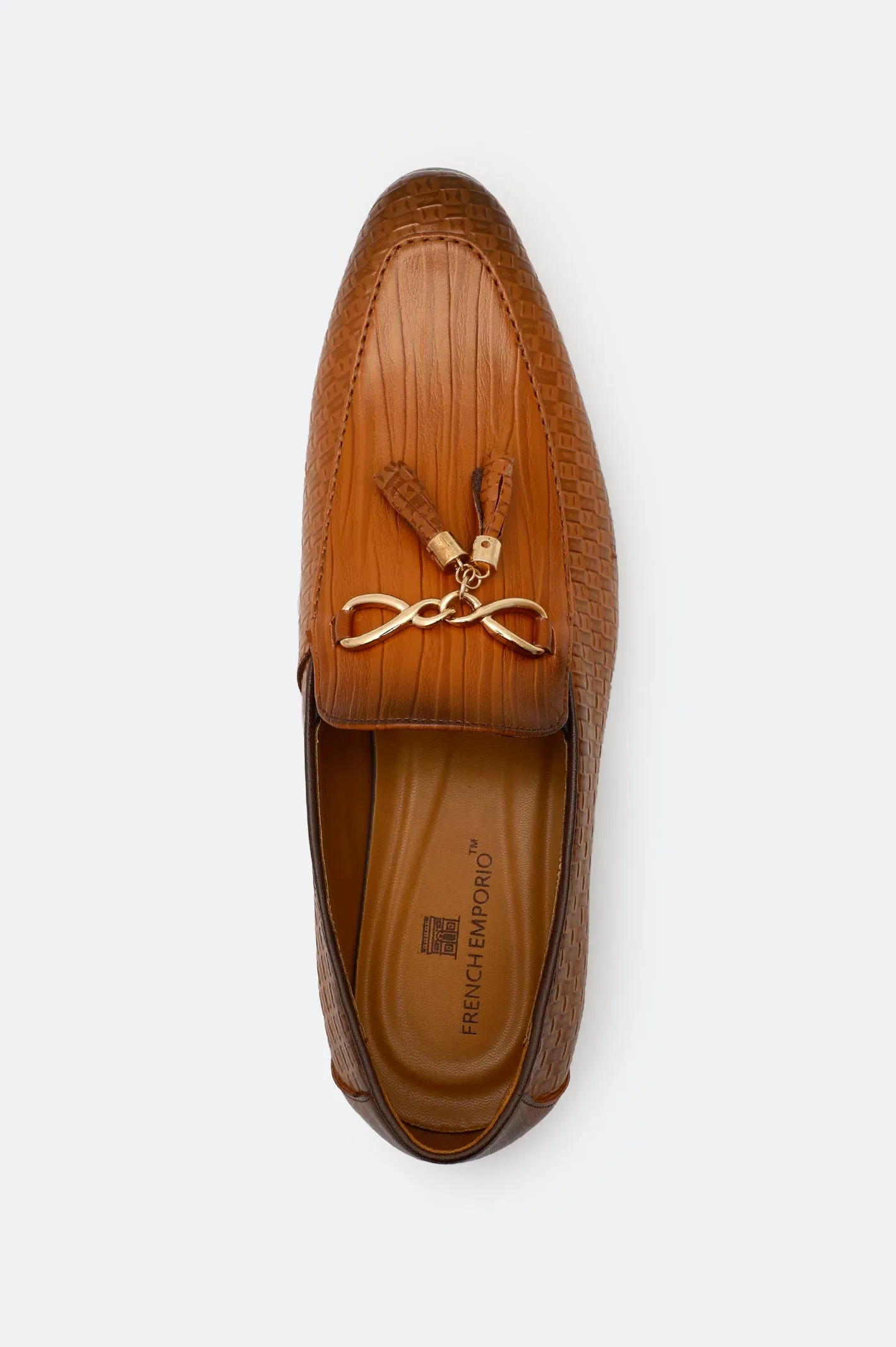 Brown Formal Moccassins Shoes Anniversary Celebration Fast Step