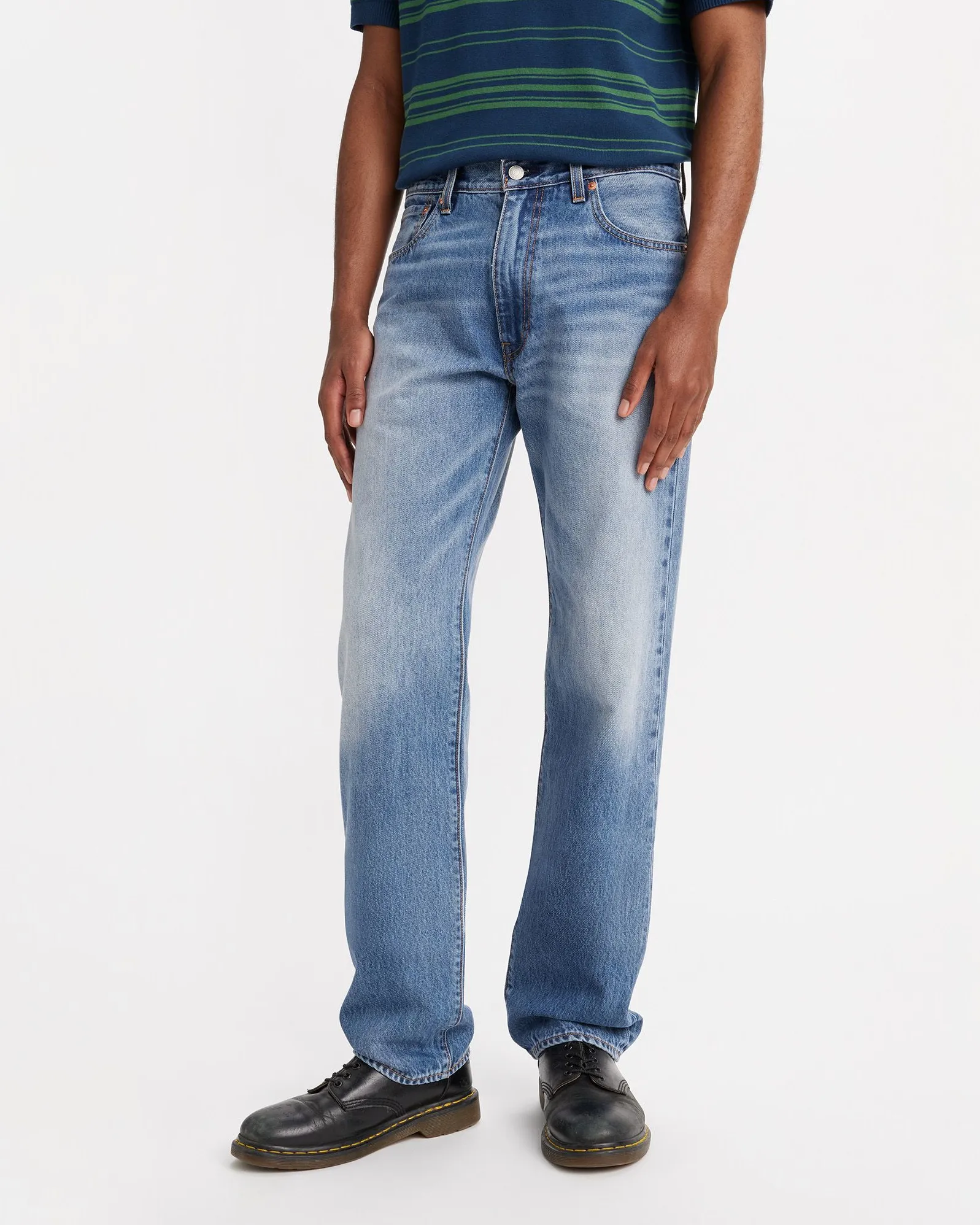 Holiday Vibes Evening Stroll Picnic Style Levi's? 555 Relaxed Straight Mens Jeans - Indigo Champion