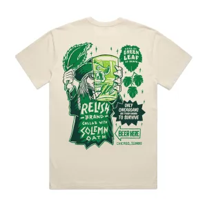 "Good Ol' Green Leaf of Death" - Solemn Oath - Ivory - Garment Dyed Comfy and Versatile Seasonal Trend