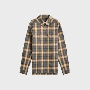 Rick Owens Outershirt - Grey Plaid Chill Weather