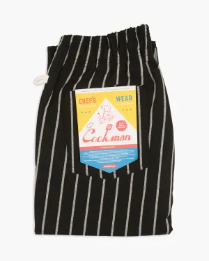 Casual Musthave Timeless Piece Cookman Chef Pants - Duck Canvas Stripe Black