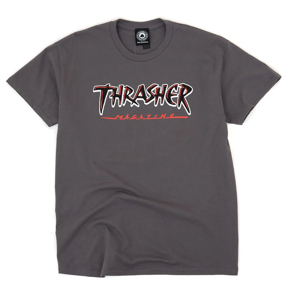 Slash S/S T-Shirt (Charcoal) Classic Chic Recommended