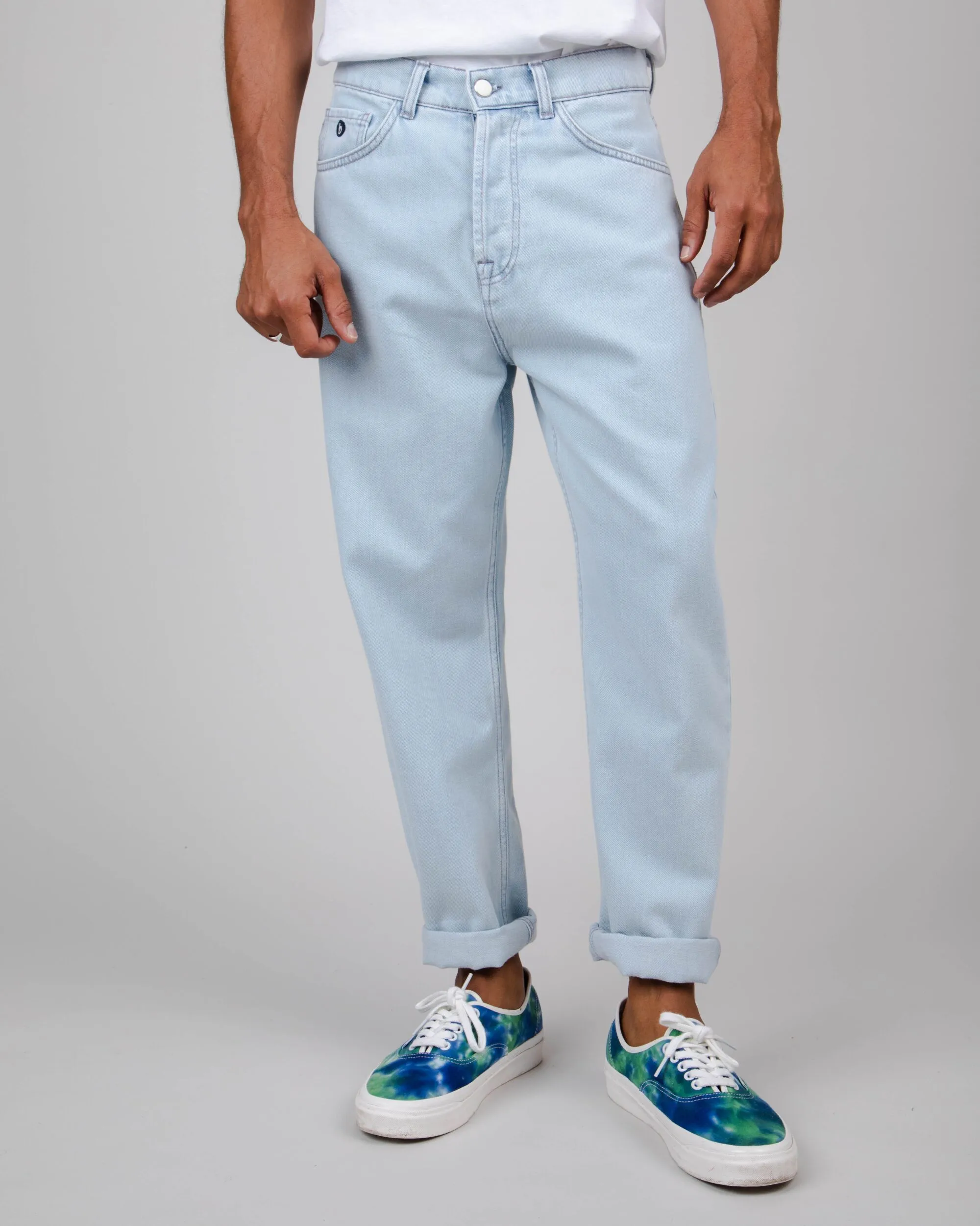 Essential Fit 5 Pocket Denim Pants Light Blue