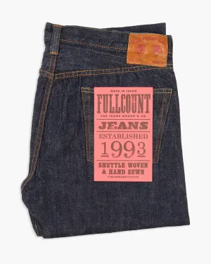 Fullcount 1108W 13.7oz Selvedge Slim Straight Mens Jeans - Indigo Onewash Modern Earthy