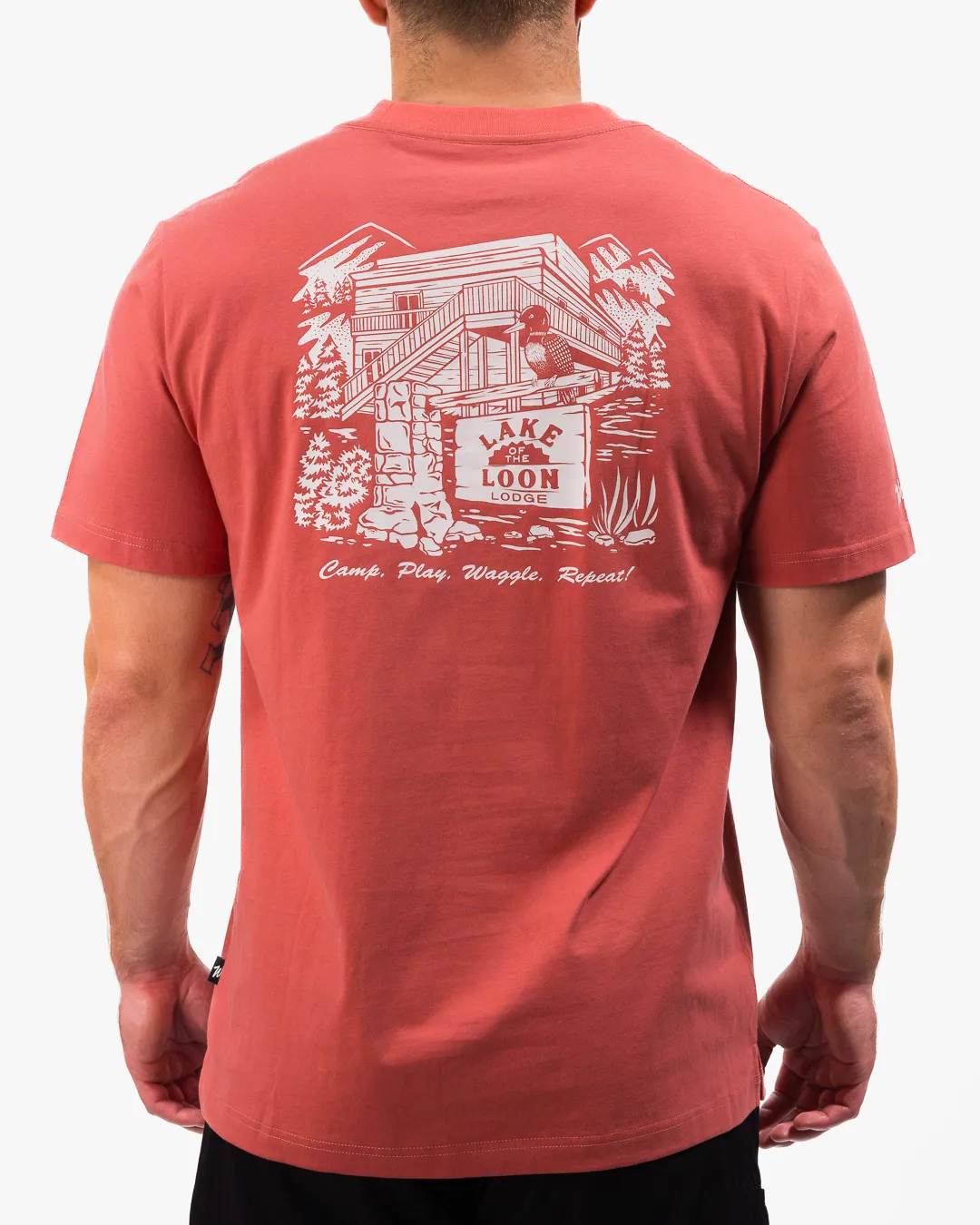 Long Lasting Color Trendy Comfort Fit Lake of the Loon Lodge T-Shirt