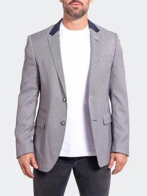 Neutral Street Style Hidden Zipper Blazer Socrate Evo Ascension2102 Blue