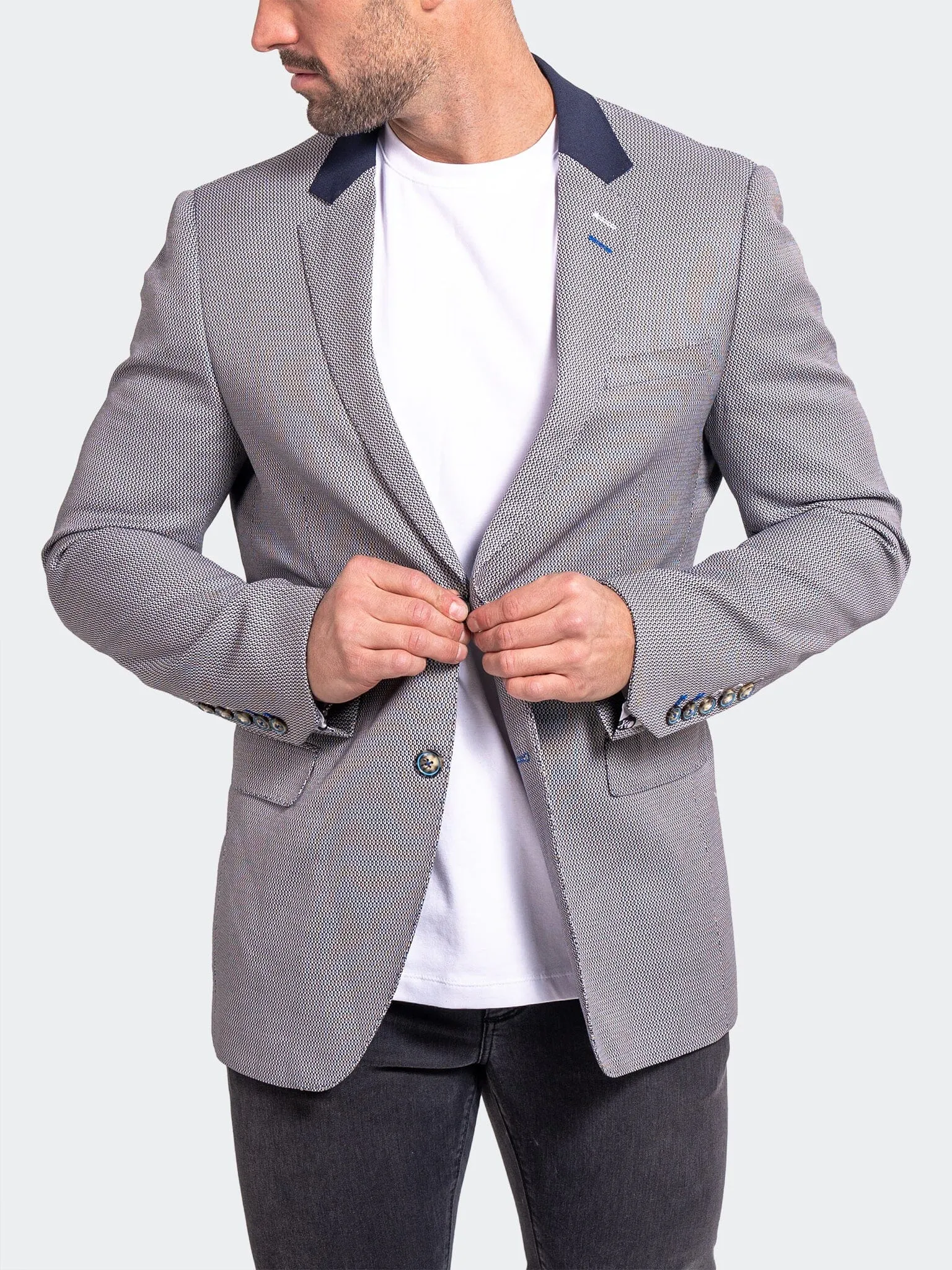 Blazer Socrate Evo Ascension2102 Blue Clean Jacket Detail