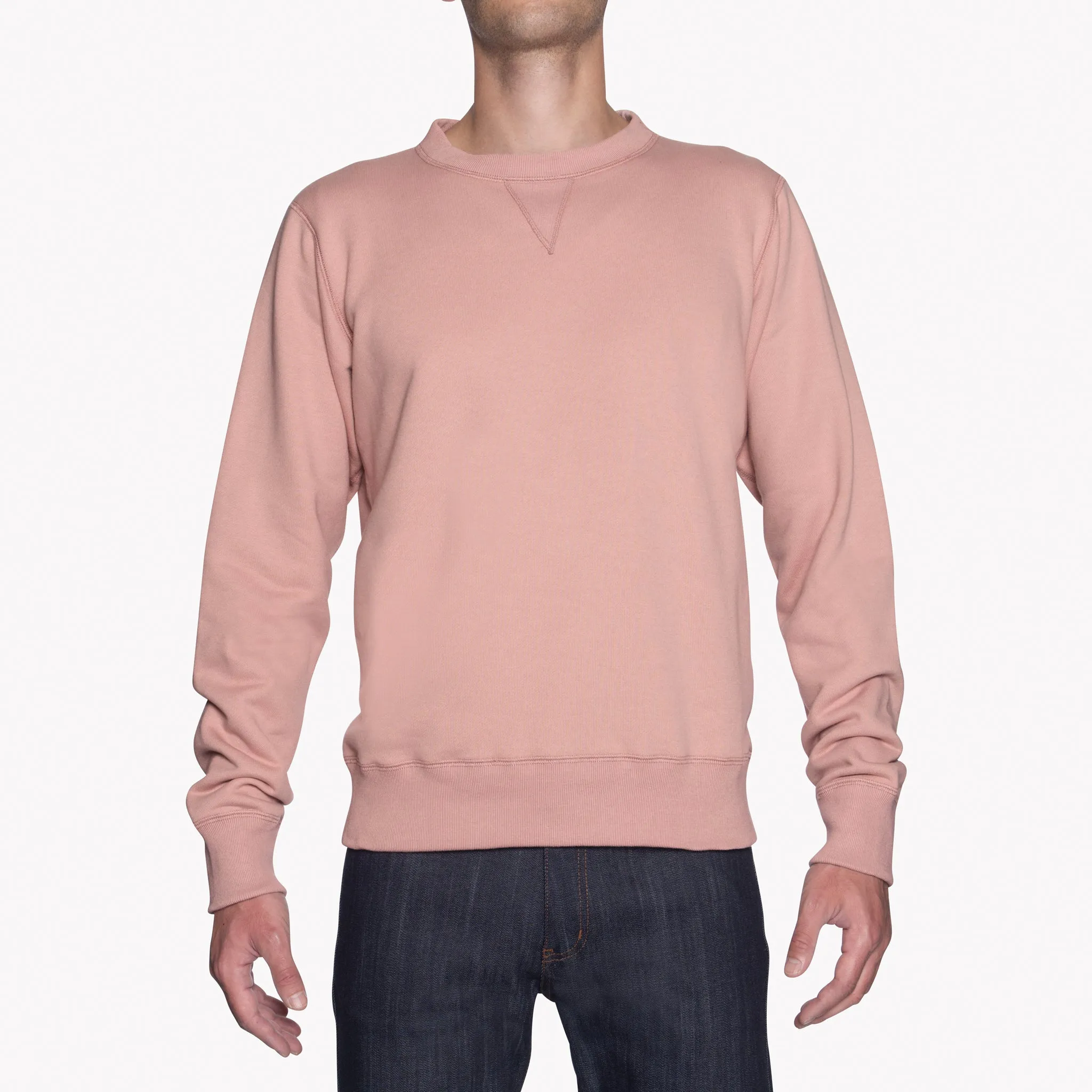 Drawstring Crewneck - Heavyweight Terry - Blush