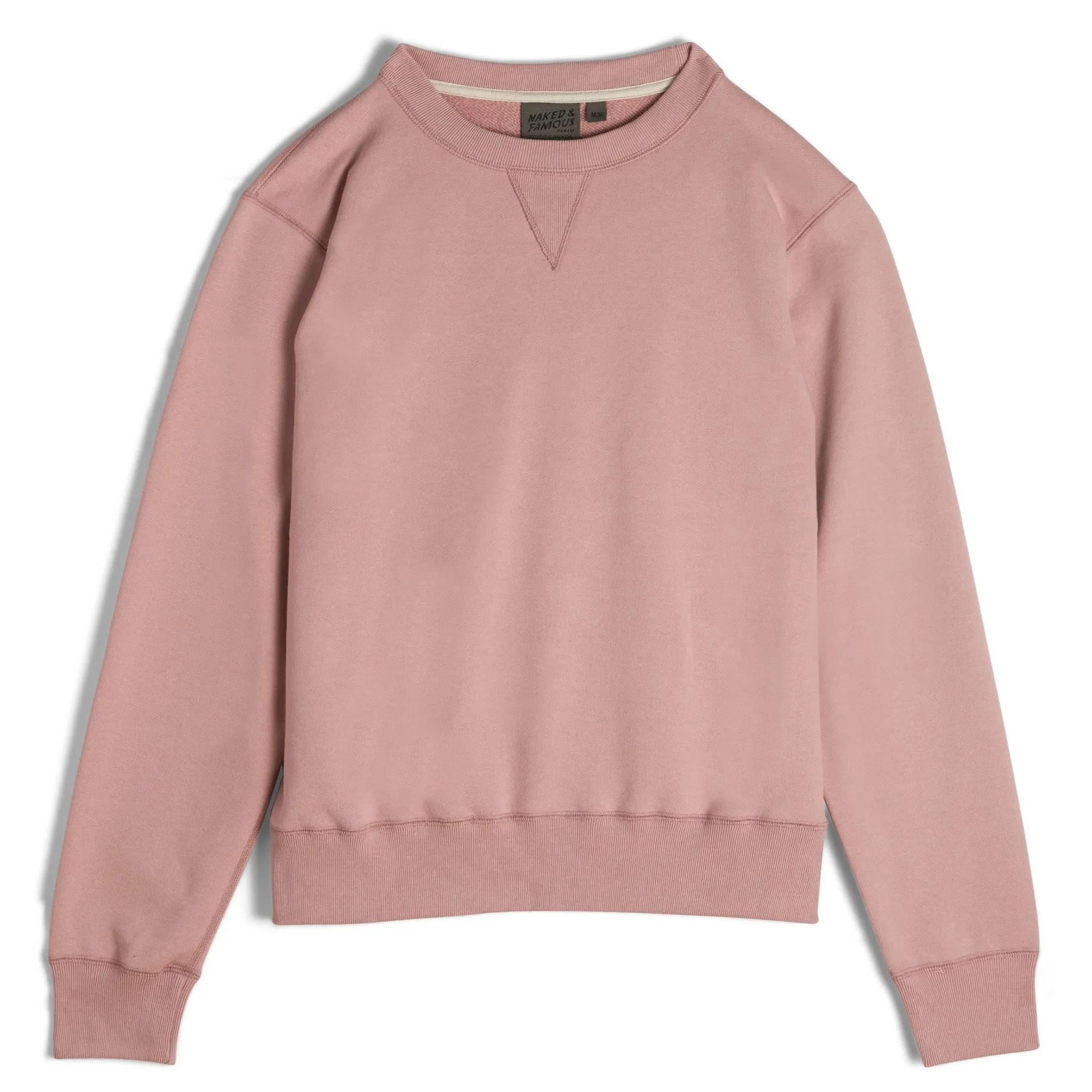 Crewneck - Heavyweight Terry - Blush Lightweight Comfort Travel Essential