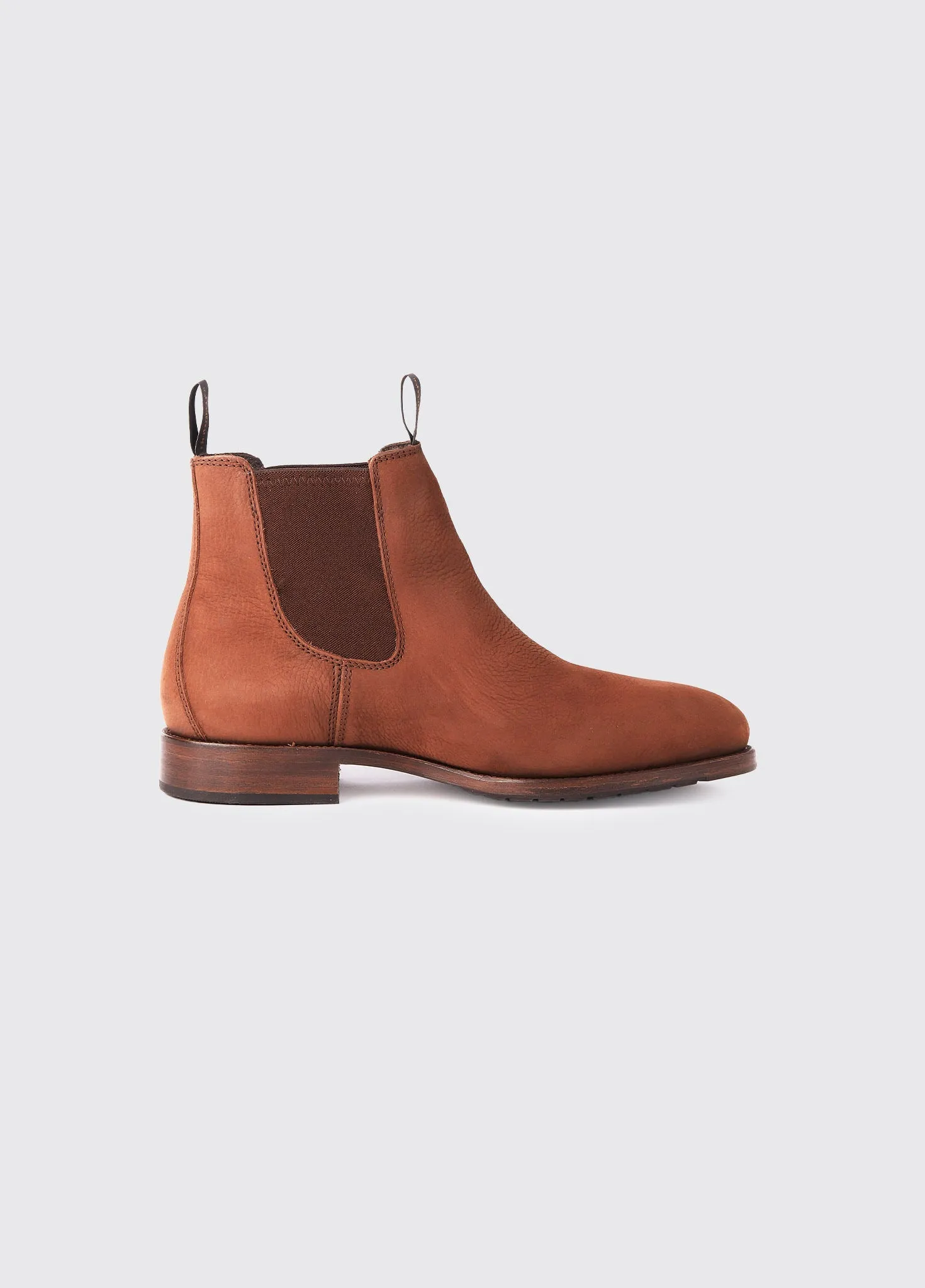 Waterproof Morning Walk Abrasion Resistant Toe Cap Kerry Leather Soled Chelsea Boot - Walnut