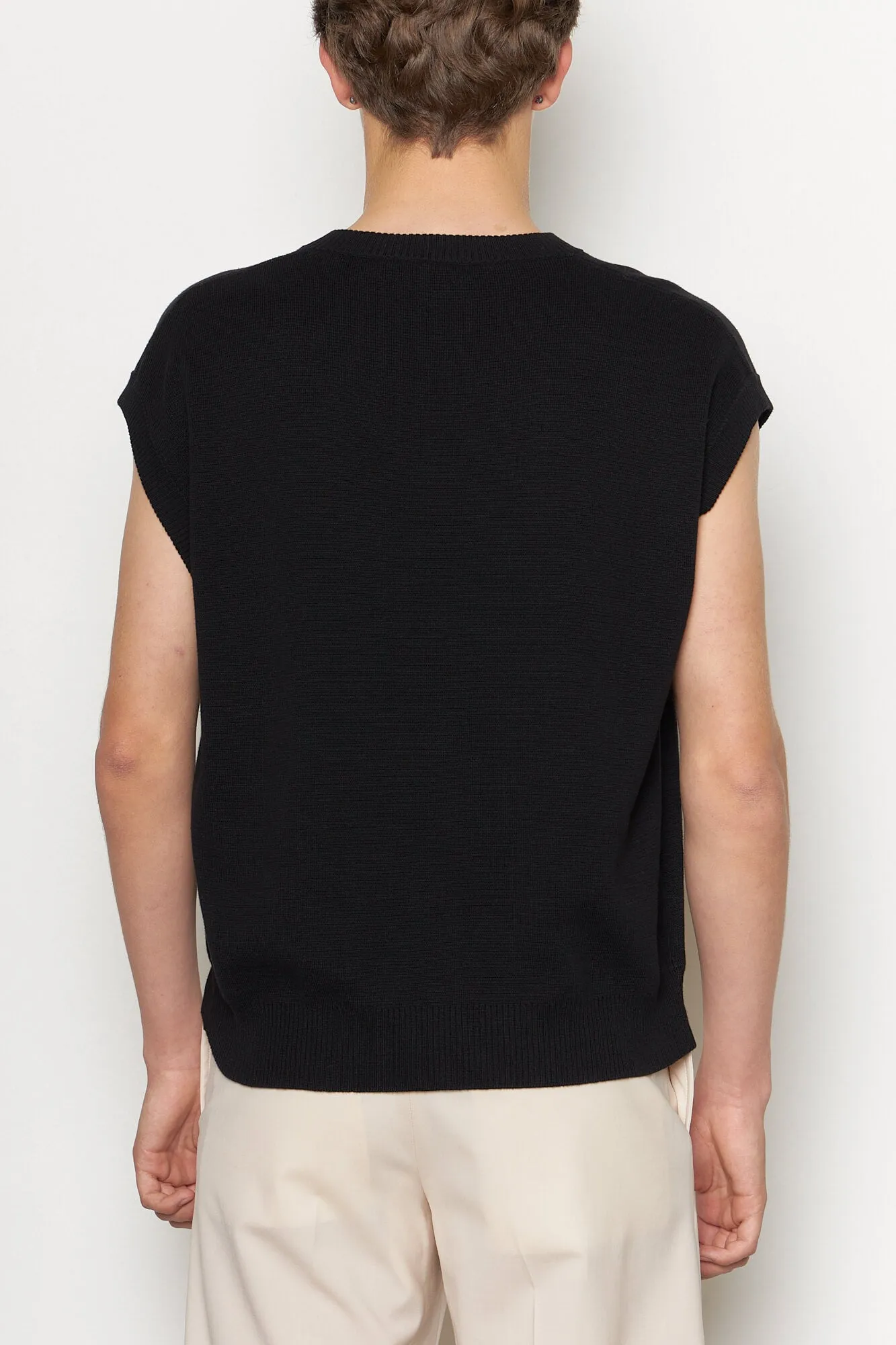 Oversized style Lace Accent Cotton Slipover