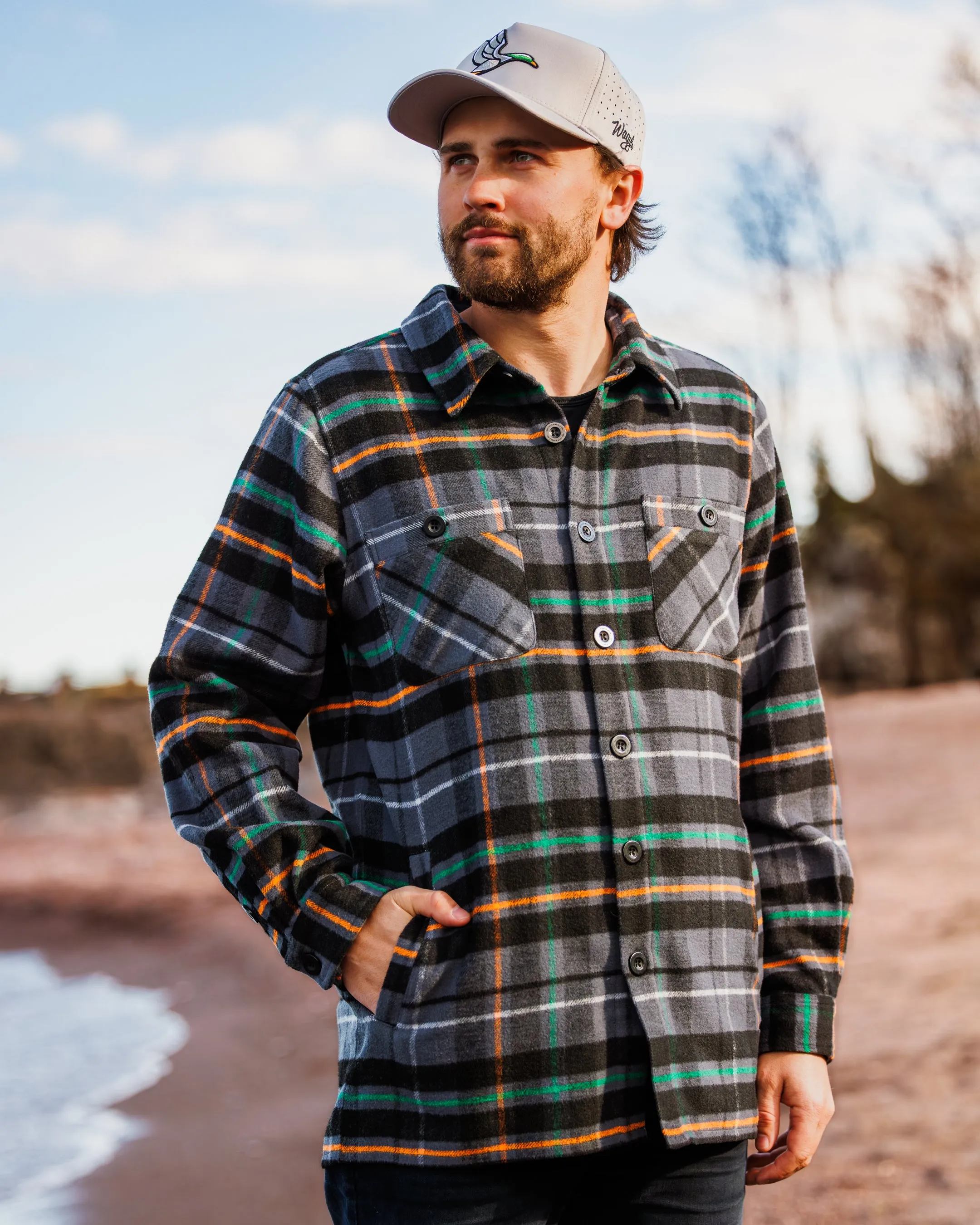 Fade Resistant Exterior Decoy Men's Heavyweight Flannel Overshirt