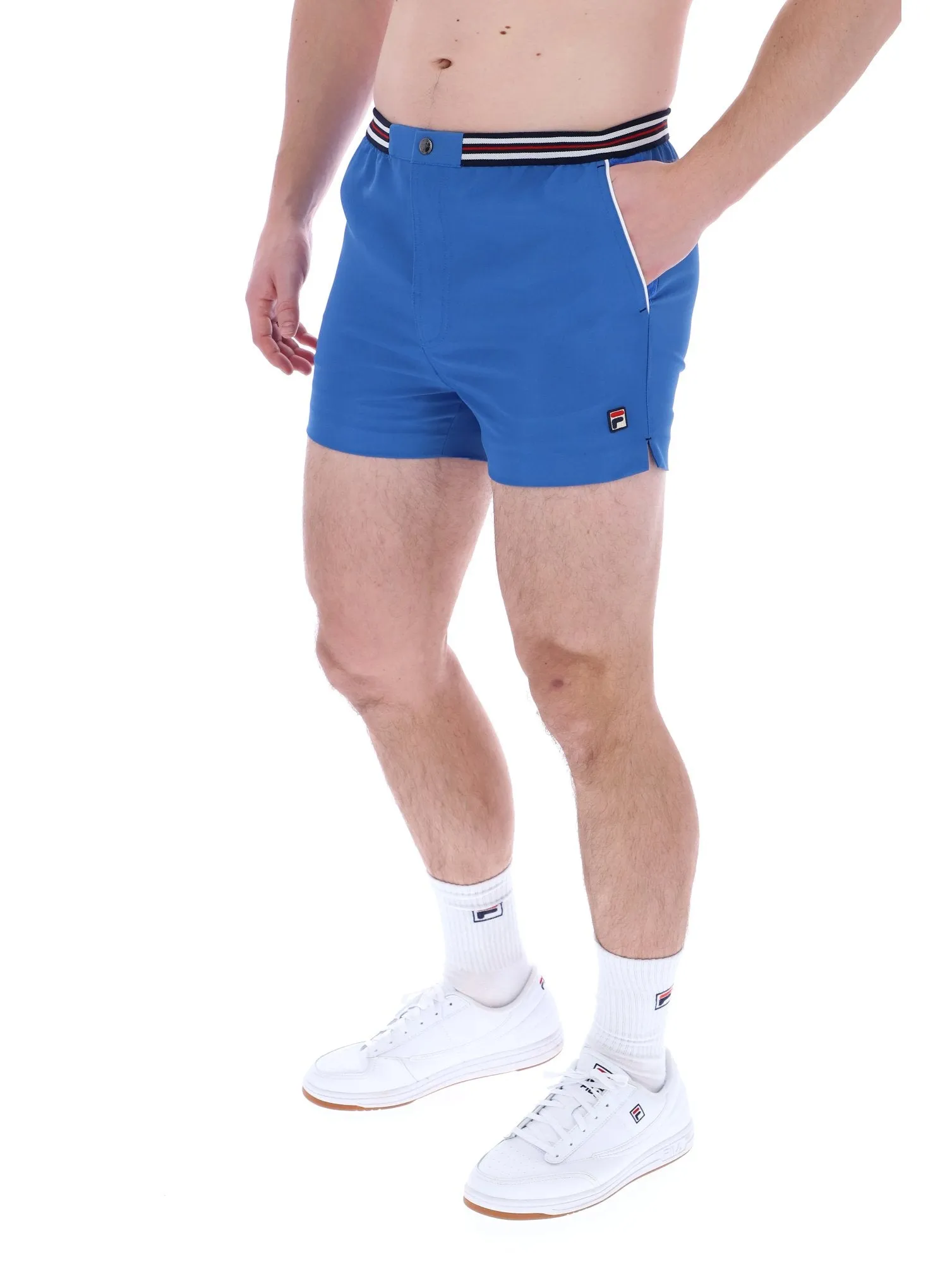 Smooth Fabric Seamless Edge Design High Tide Terry Pocket Stripe Shorts