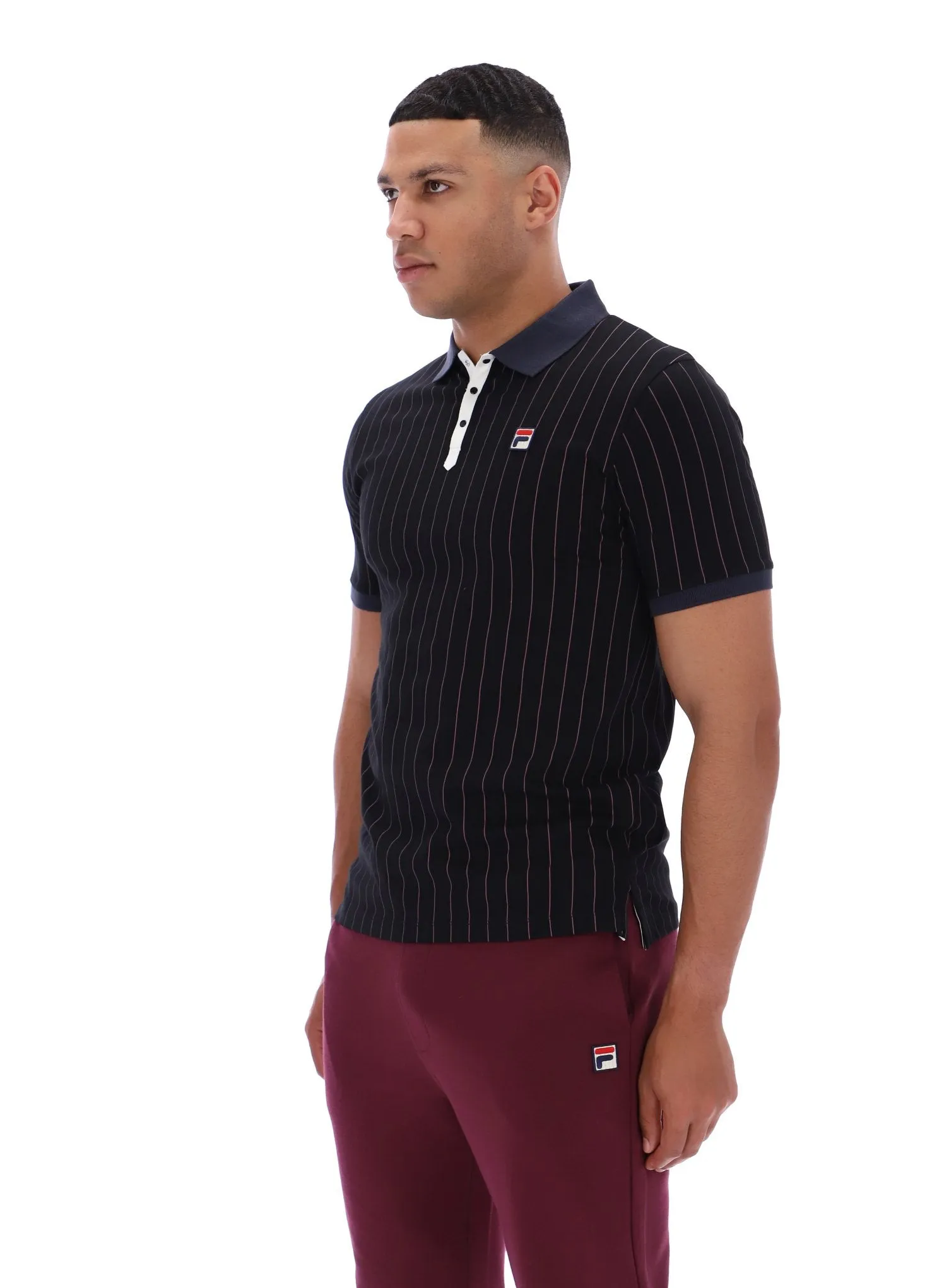 BB1 Classic Vintage Striped Polo Wrinkle Free Fabric Light and Breathable
