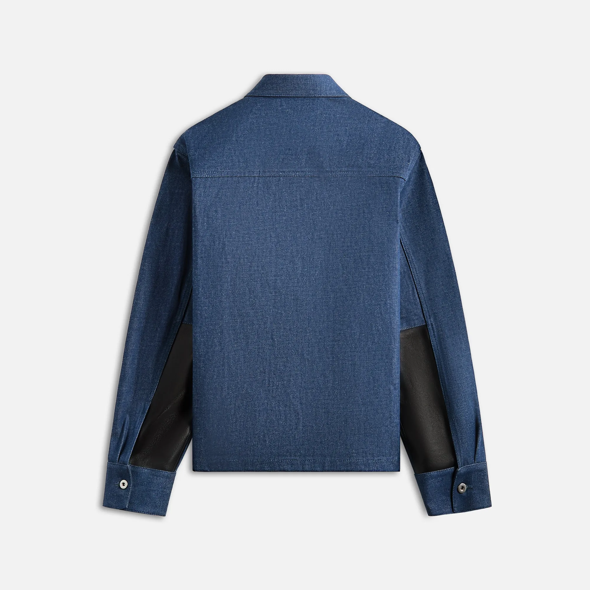LowProfileStitching Easy Layering Jil Sander Textured Dry Cotton Denim Shirt - Blue