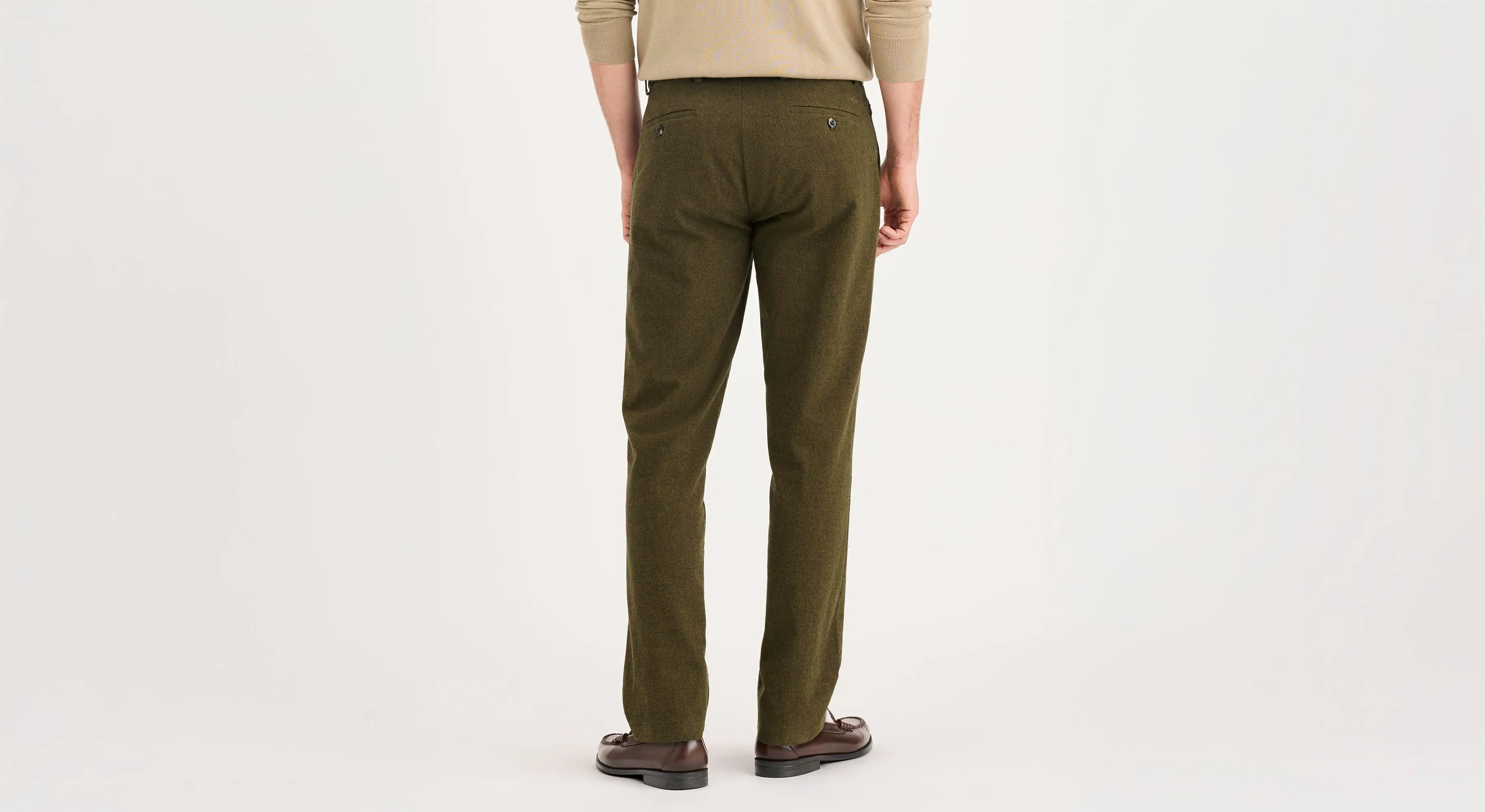 Crafted Khaki Pants, Slim Fit Effortless Style