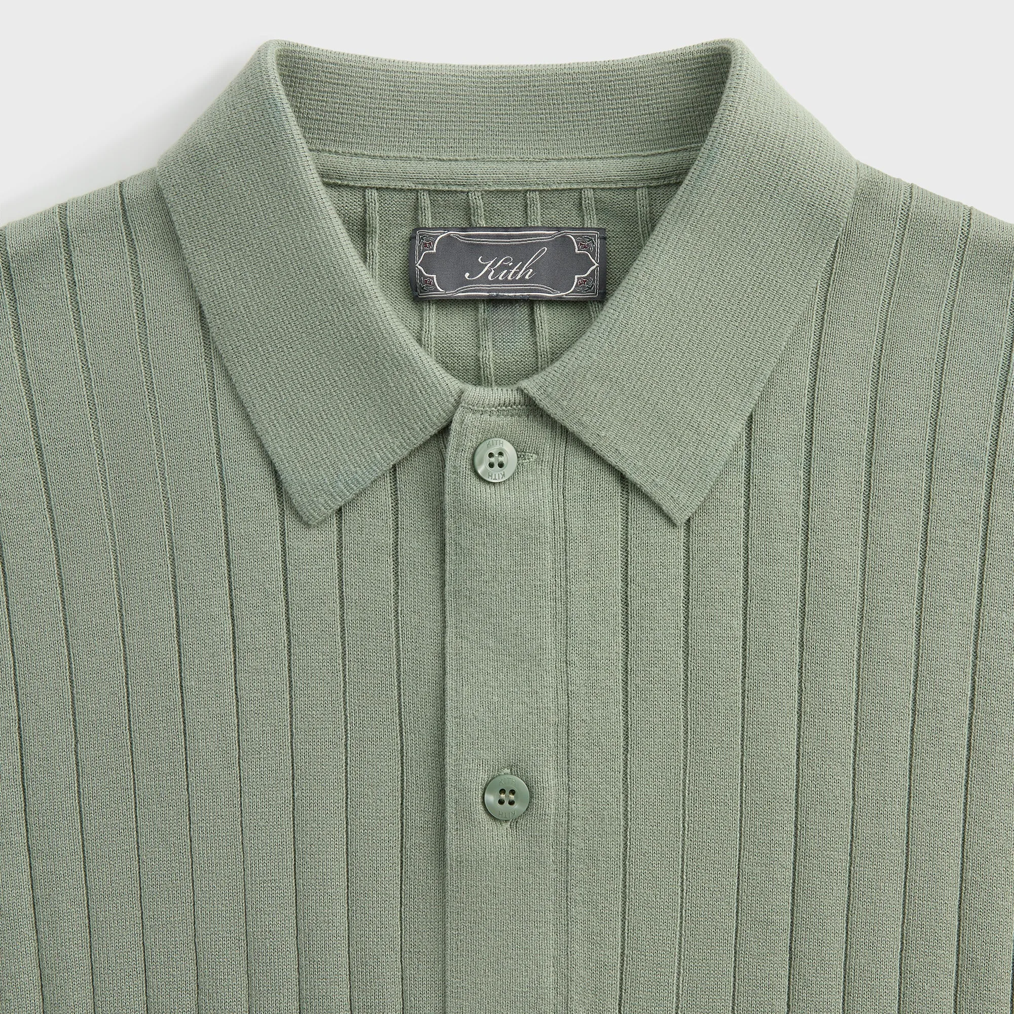 Kith Rhys Knit Stripe Buttondown - Pavilion Houndstooth Print