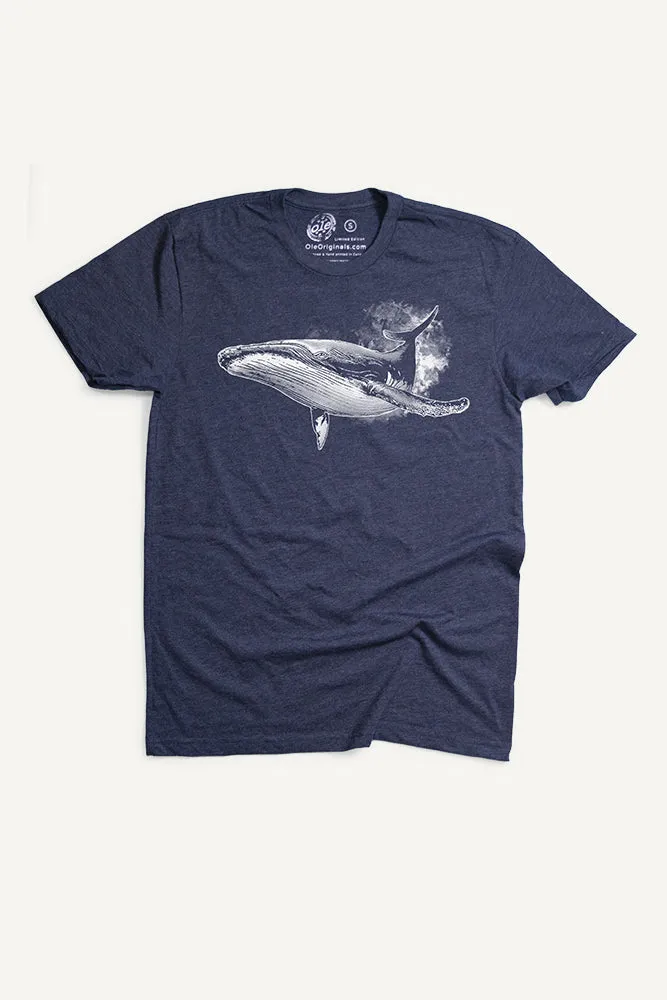 Fun Style Smart Casual Humpback Whale T-Shirt (Mens)