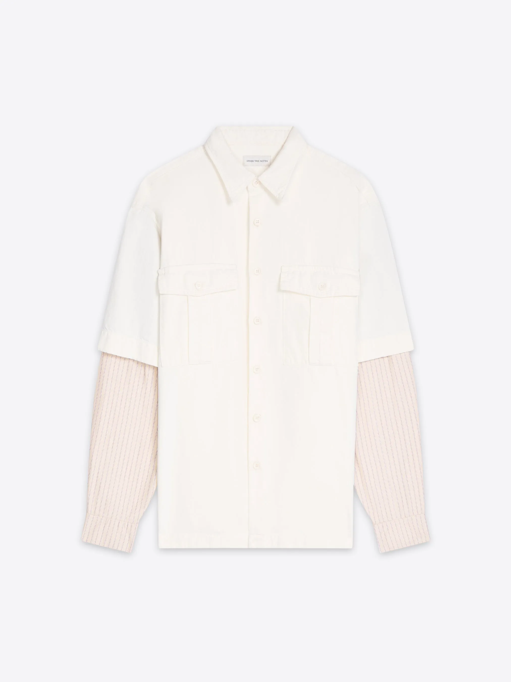 Contrast sleeves denim shirt Mountain Escape