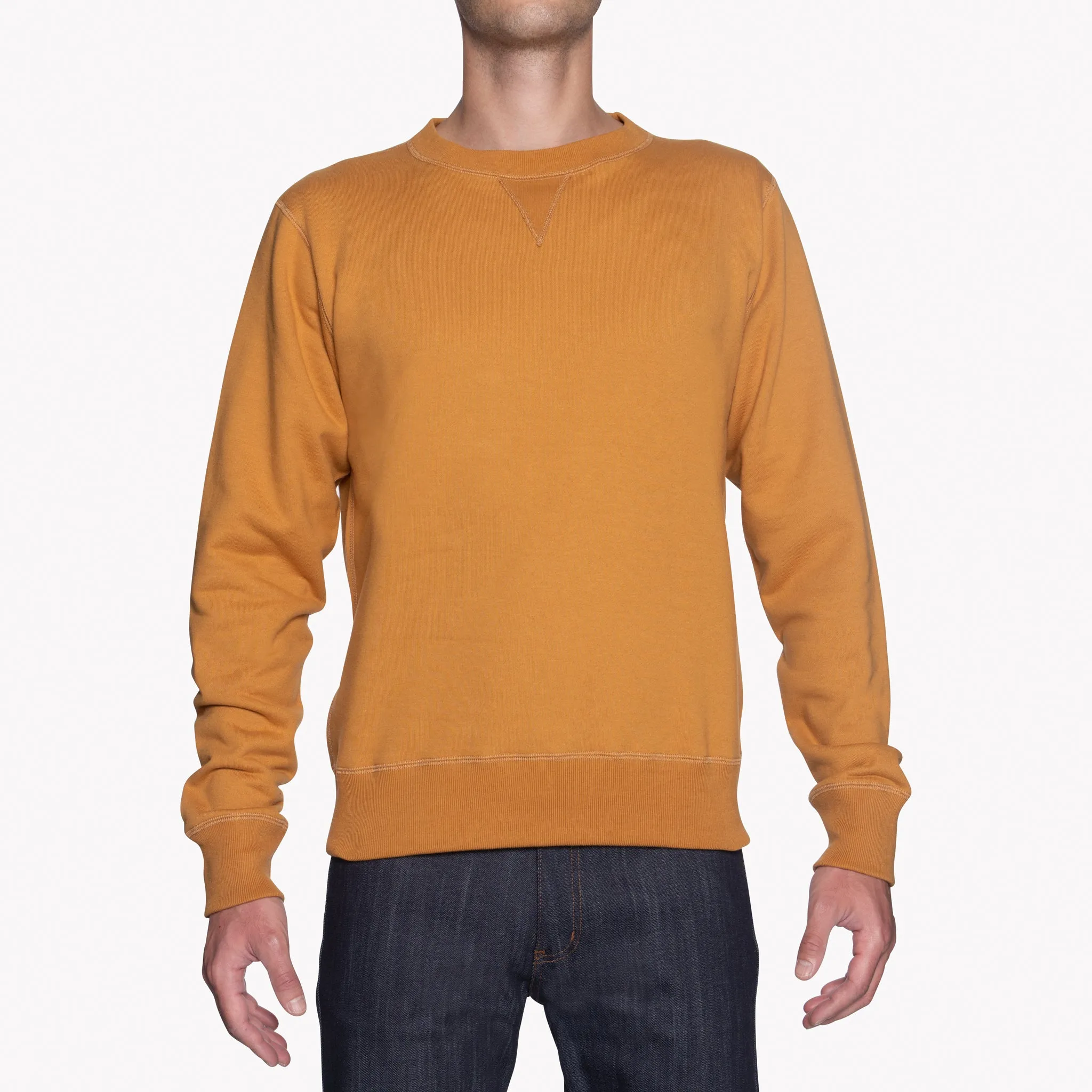 Crewneck - Heavyweight Terry - Amber High End Water Resistant