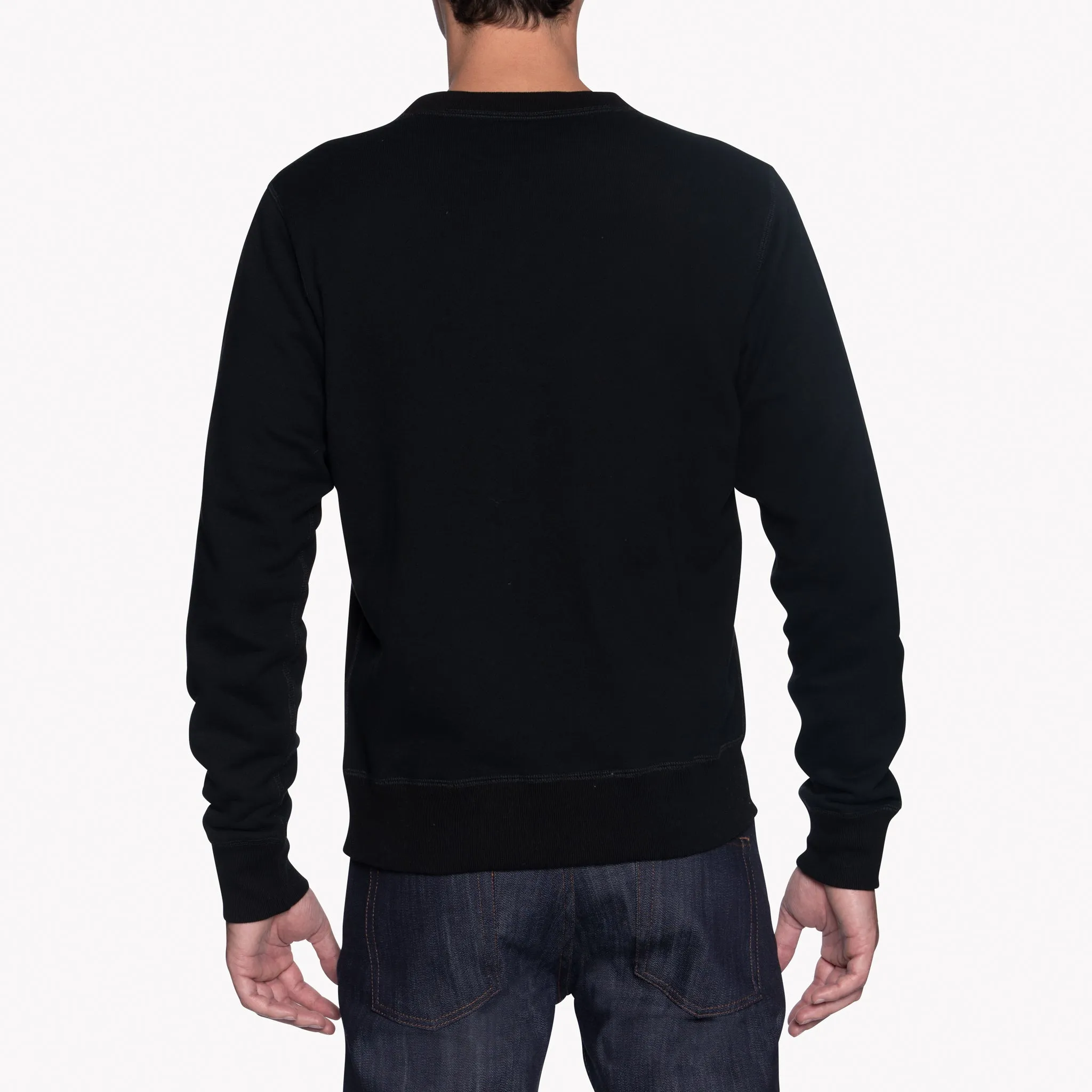 Crewneck - Heavyweight Terry - Black quick dry