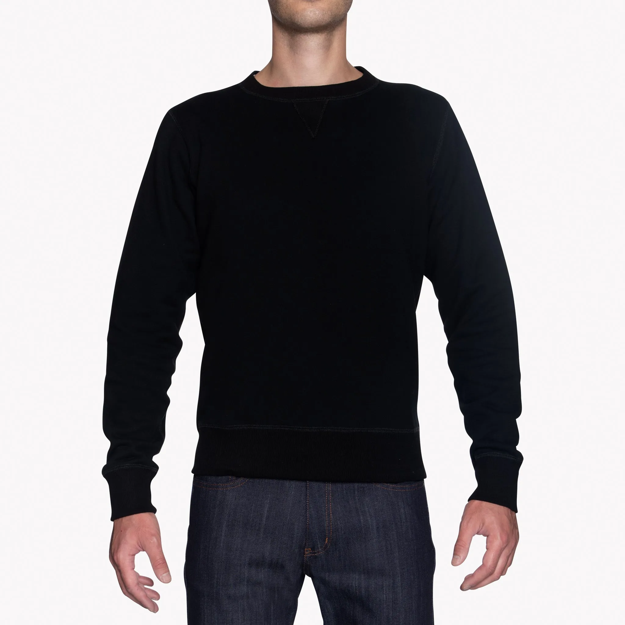 Crewneck - Heavyweight Terry - Black Chill Comfort