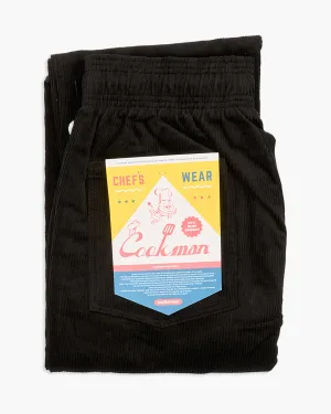 Outfit Essential Holiday Vibes Evening Stroll Picnic Style Cookman Chef Pants - Corduroy Black