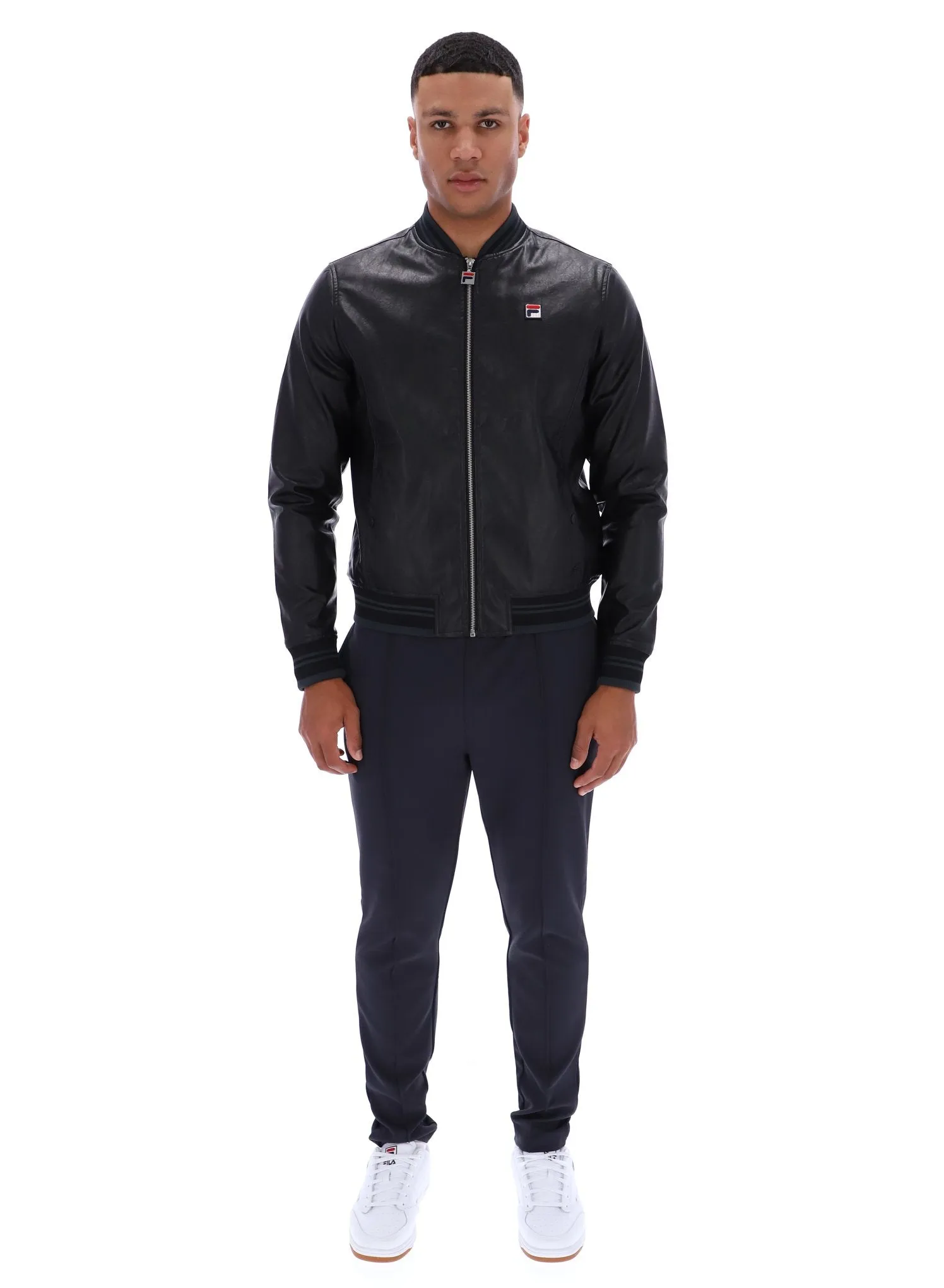 Malyk Archive Influence Faux Leather Jacket Heat Sealed Edges LightweightInsulation