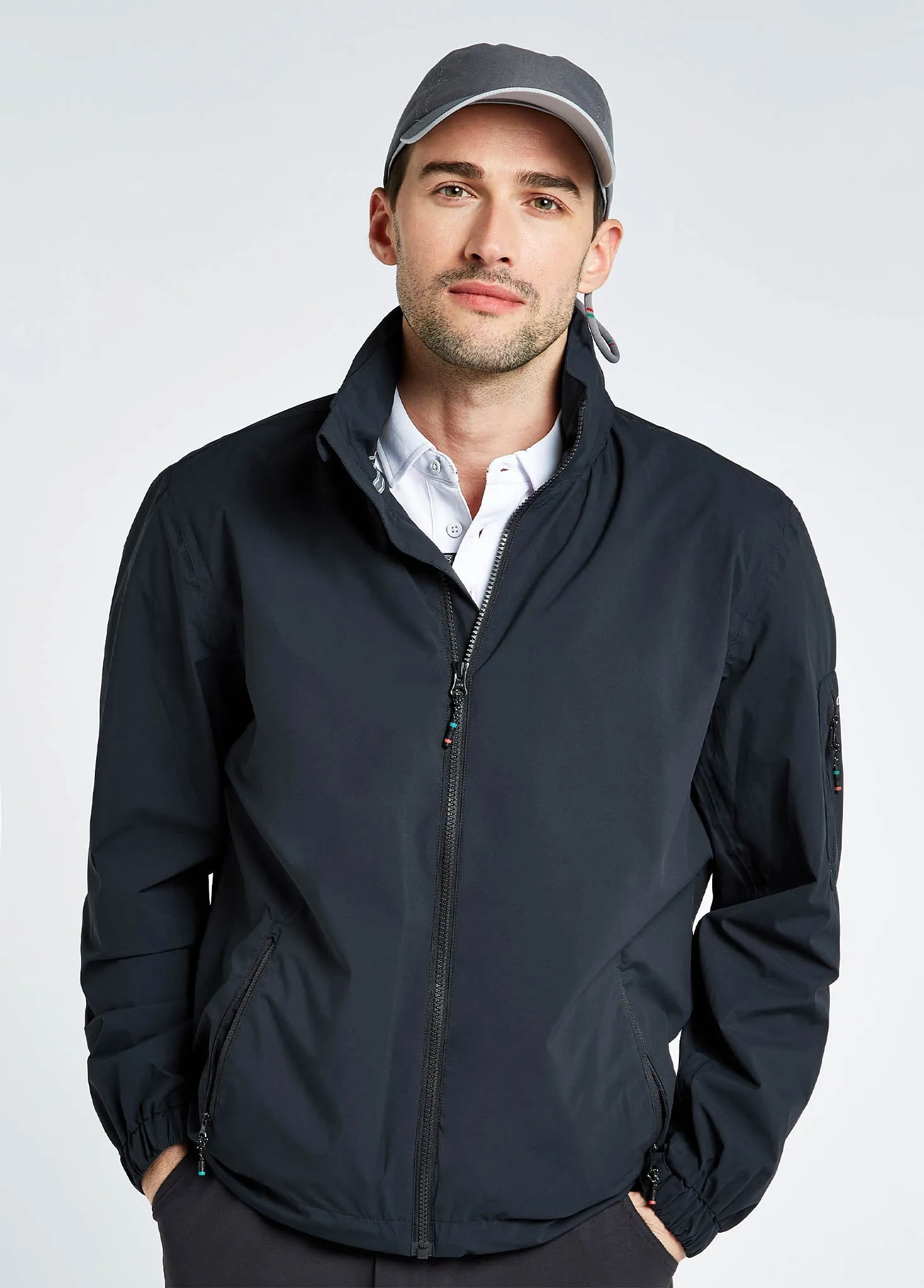 WrinkleFreeFinish Croatia Men's Fleece-lined Crew Jacket - Graphite