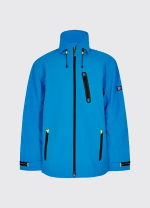 Crossbarry Men's waterproof jacket - Greek Blue Mild Day Outfit
