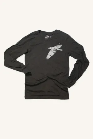 Crow Longsleeve Shirt (Unisex) Stretch Design