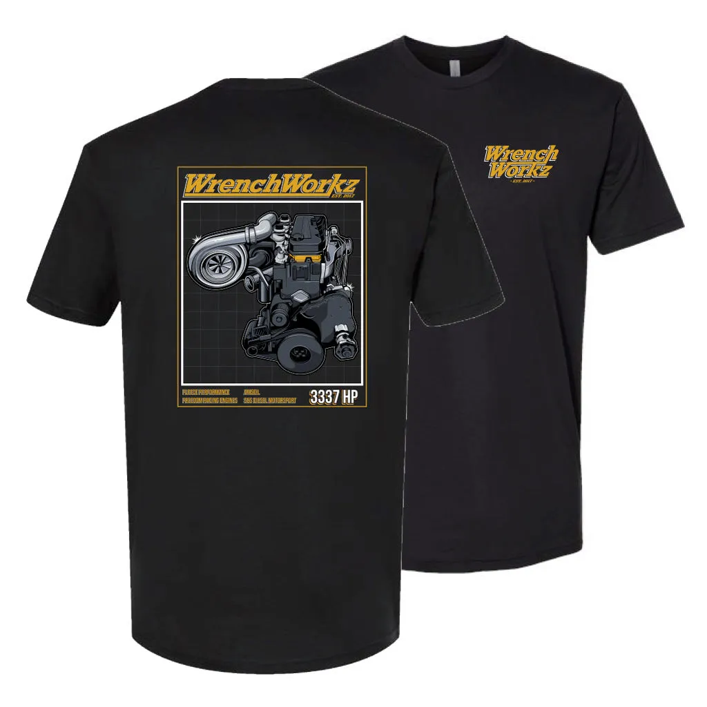 Stretch Fabric Technology Cummins Engine T-shirt