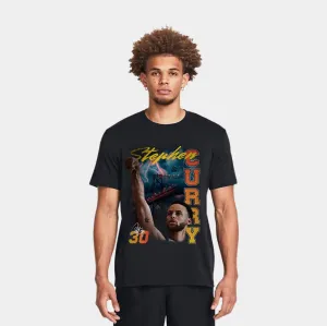 All-Purpose Comfort Fit Flex Curry All Star Game Mens Short Sleeve Shirt (Black)