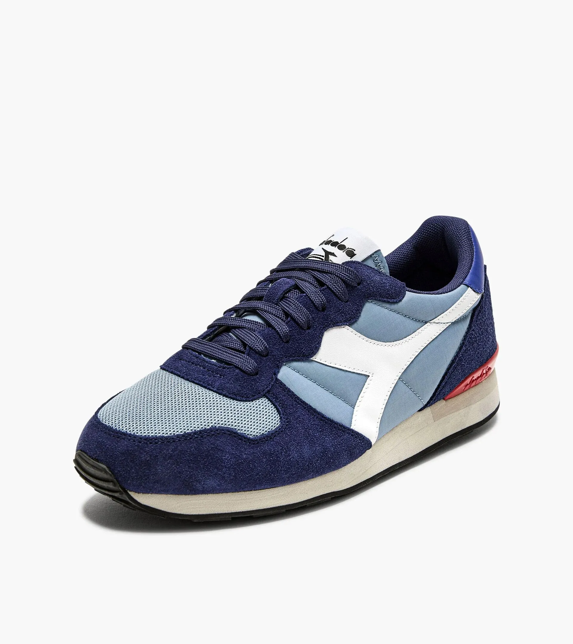 Sweat Resistant Comfort Seekers Silk Feel ID80257-Diadora Dusty Blue Blue Camaro Trainer