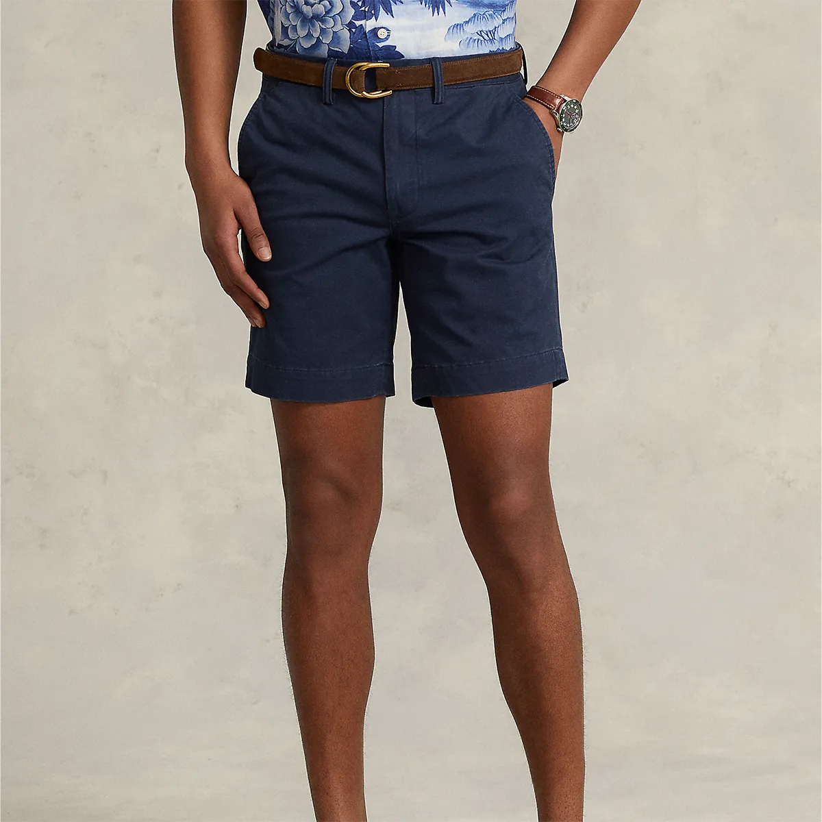 Ralph Lauren - Straight Fit Bedford Short in Navy Easy Layer Work Ready